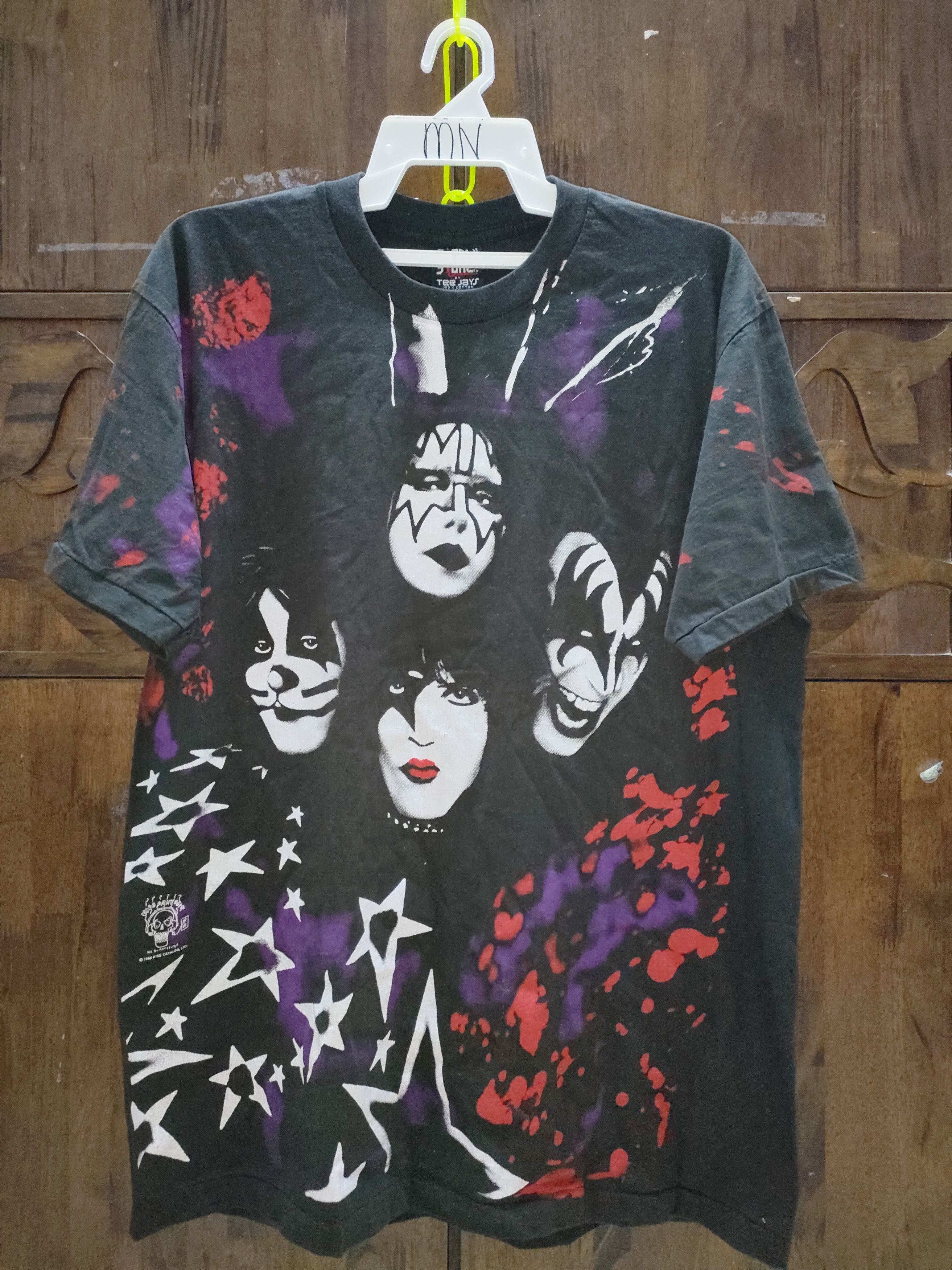 KISS × Vintage Vintage Kiss Over Print Music Rock Band AOP Tee Size US XL / EU 56 / 4 - 1 Thumbnail