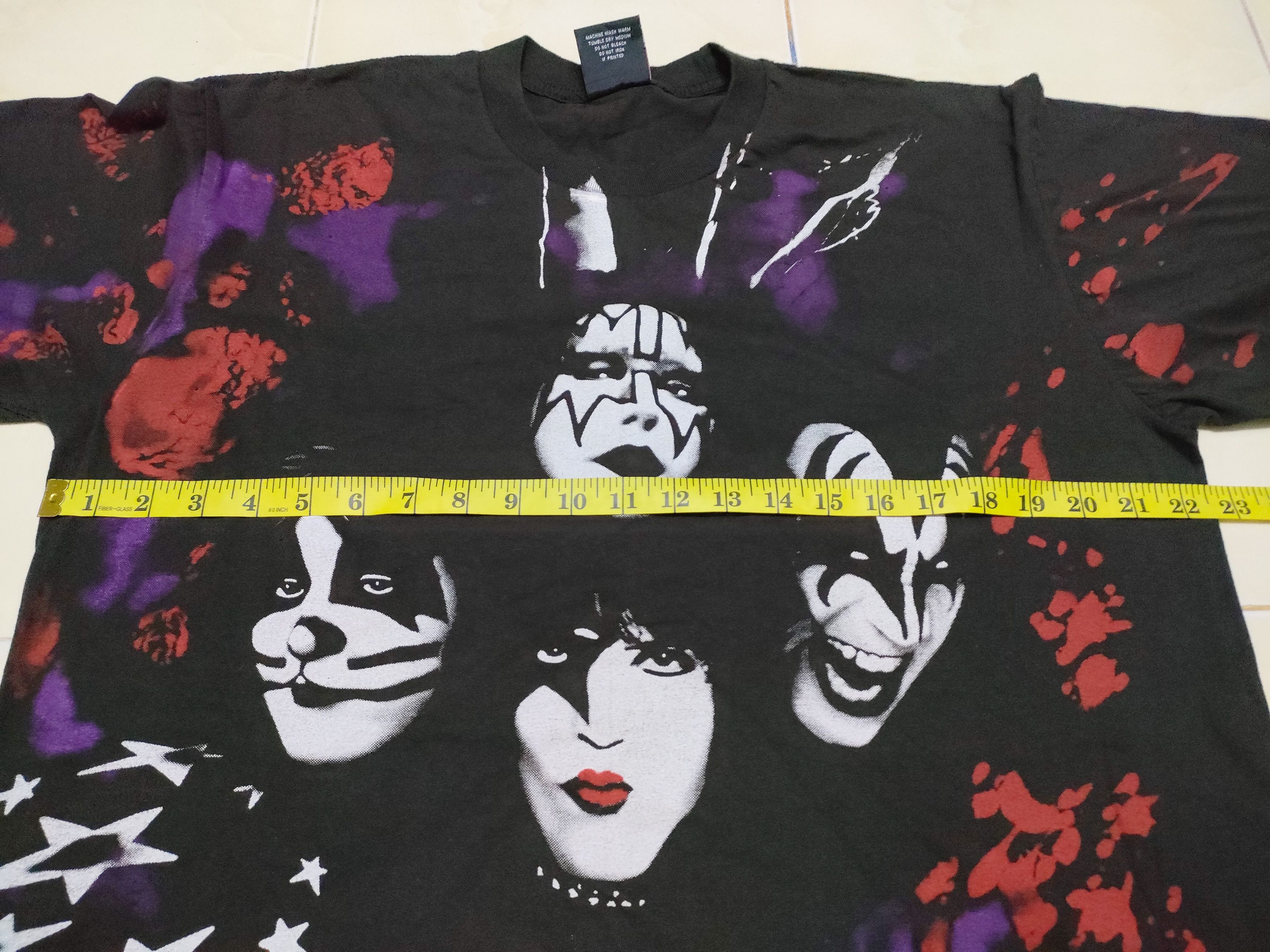 KISS × Vintage Vintage Kiss Over Print Music Rock Band AOP Tee Size US XL / EU 56 / 4 - 6 Thumbnail