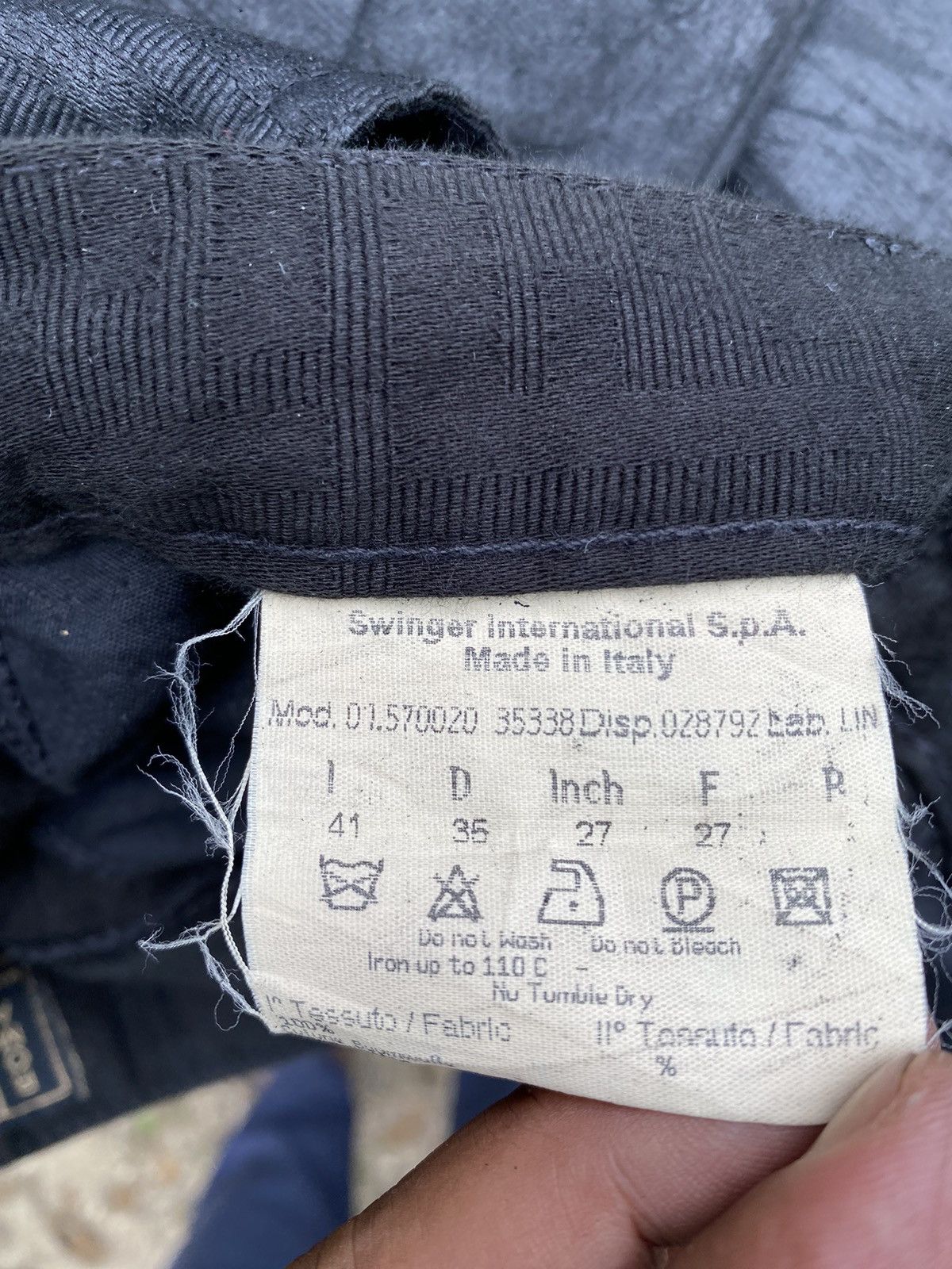 Fendi Monogram Fendi Jeans Black Pant Size US 27 - 9 Thumbnail