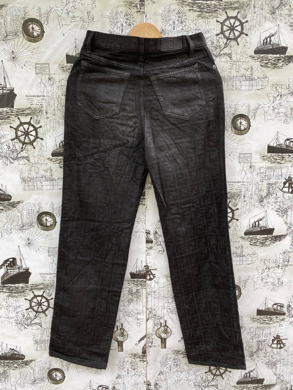 Fendi Monogram Fendi Jeans Black Pant Size US 27 - 2 Thumbnail