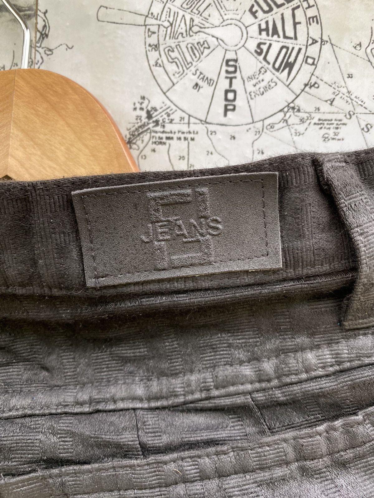 Fendi Monogram Fendi Jeans Black Pant Size US 27 - 8 Thumbnail