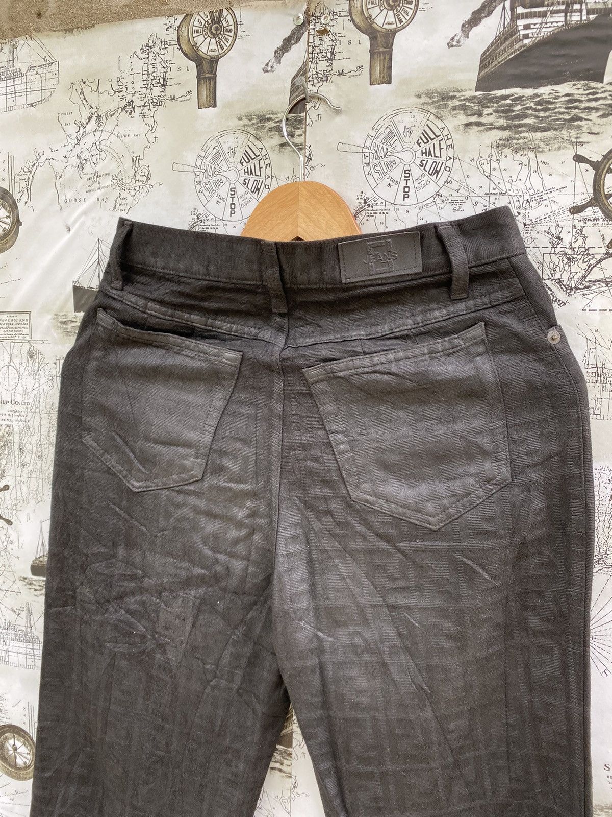 Fendi Monogram Fendi Jeans Black Pant Size US 27 - 7 Thumbnail