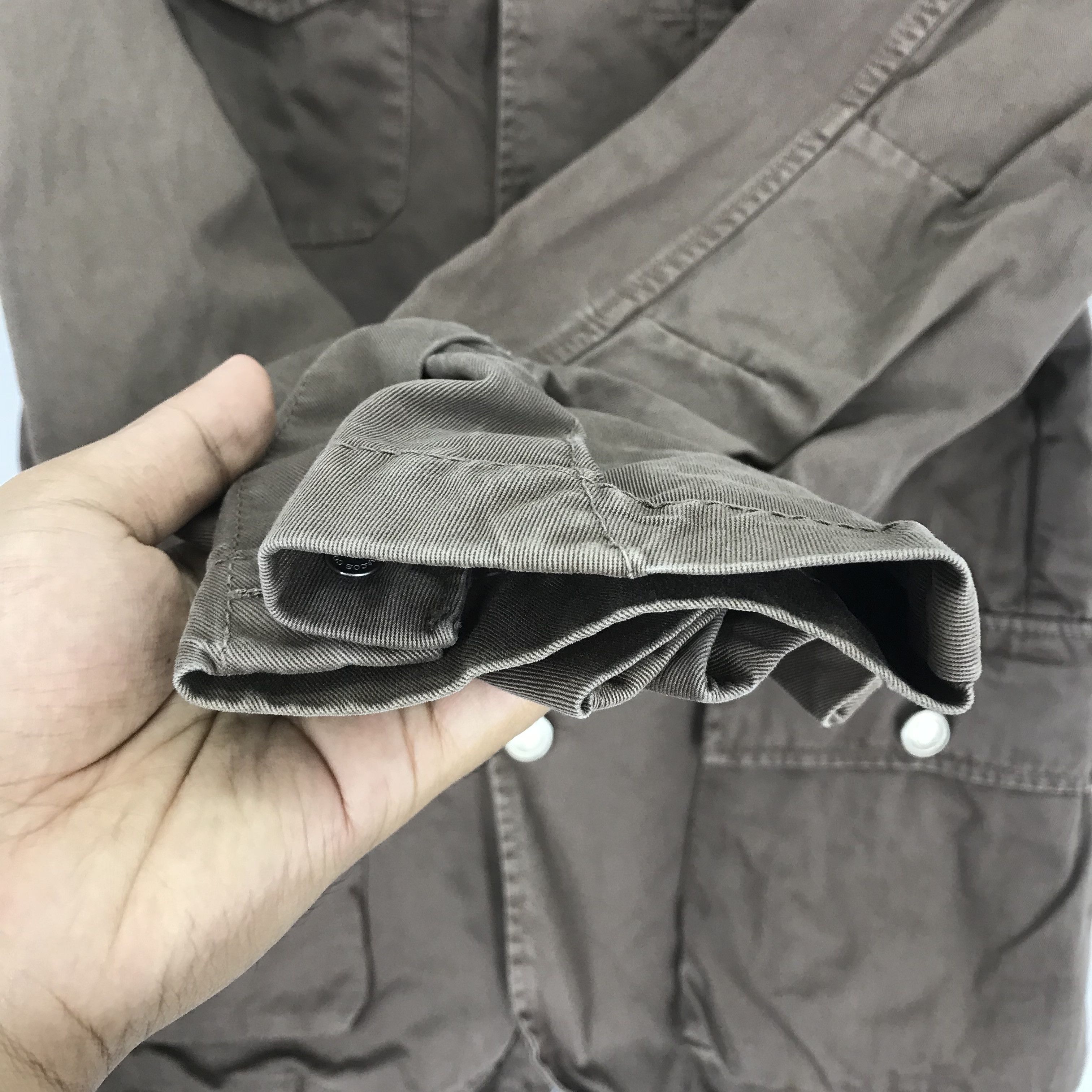 Vintage Vintage 90's Denim Jacket Four Pocket Worker Made in Italy Size US S / EU 44-46 / 1 - 7 Thumbnail