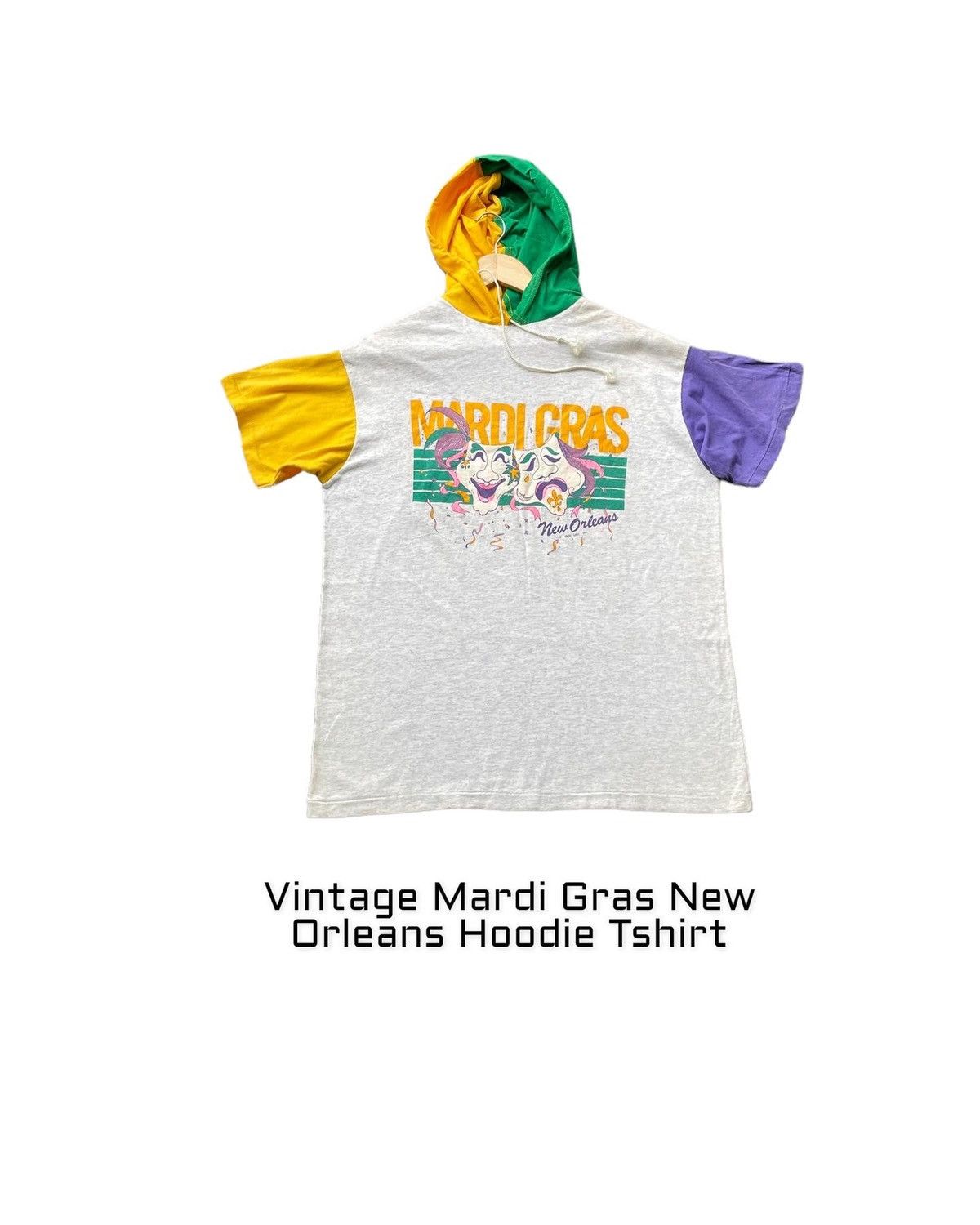 Vintage Vintage Mardi Gras New Orleans Hoodie Tshirt Size US L / EU 52-54 / 3 - 1 Thumbnail