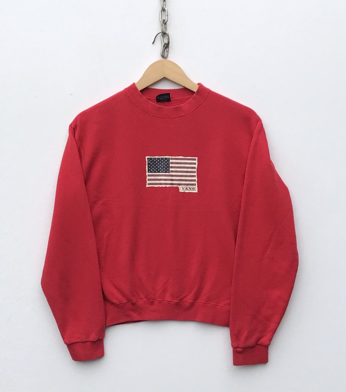 Vans × Vintage Vintage Vans Design Usa Flag Skates Sweatshirt ( 20 x 21 ) Size US S / EU 44-46 / 1 - 1 Thumbnail
