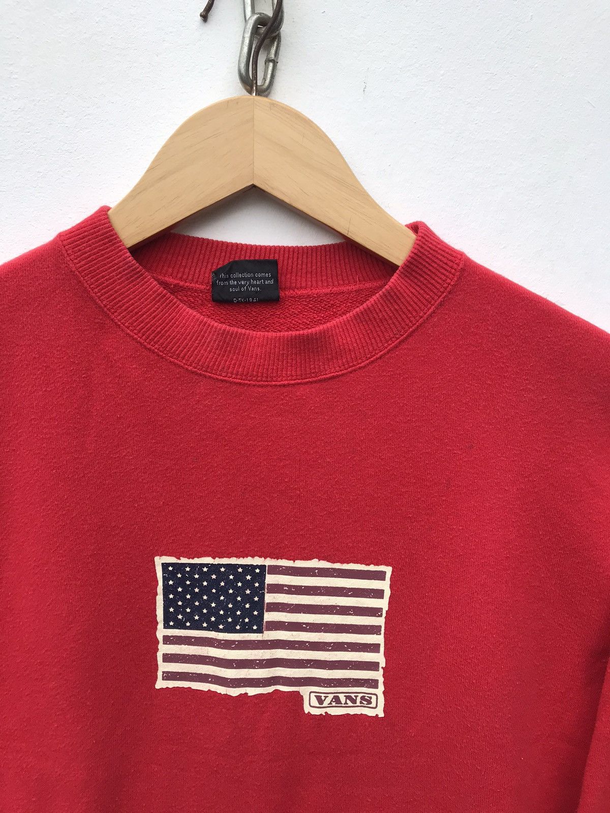 Vans × Vintage Vintage Vans Design Usa Flag Skates Sweatshirt ( 20 x 21 ) Size US S / EU 44-46 / 1 - 4 Thumbnail