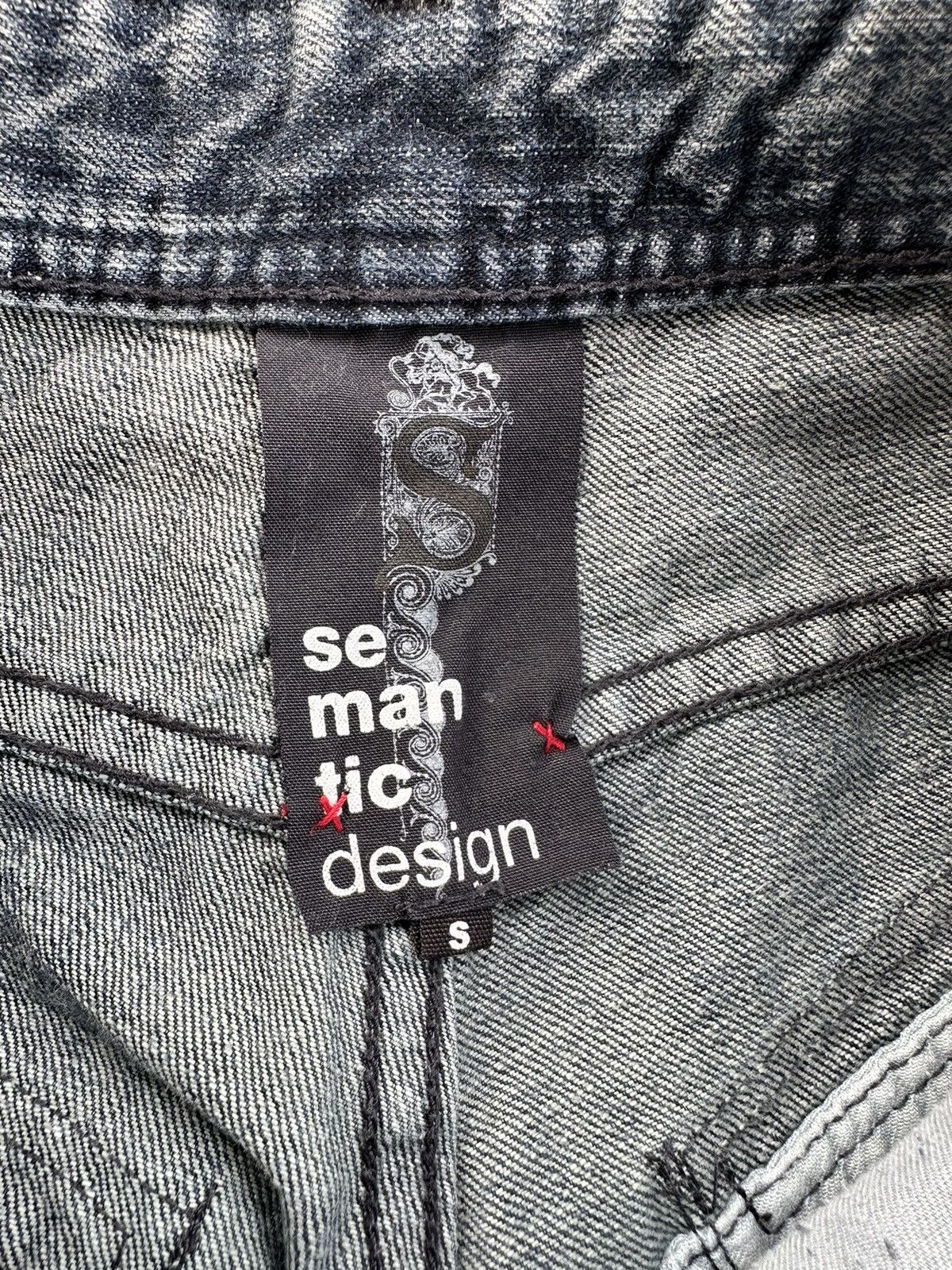 14th Addiction SEMANTIC DESIGN Zipper Leg Slim Jeans With Snake Skin Pocket Size US 30 / EU 46 - 11 Thumbnail