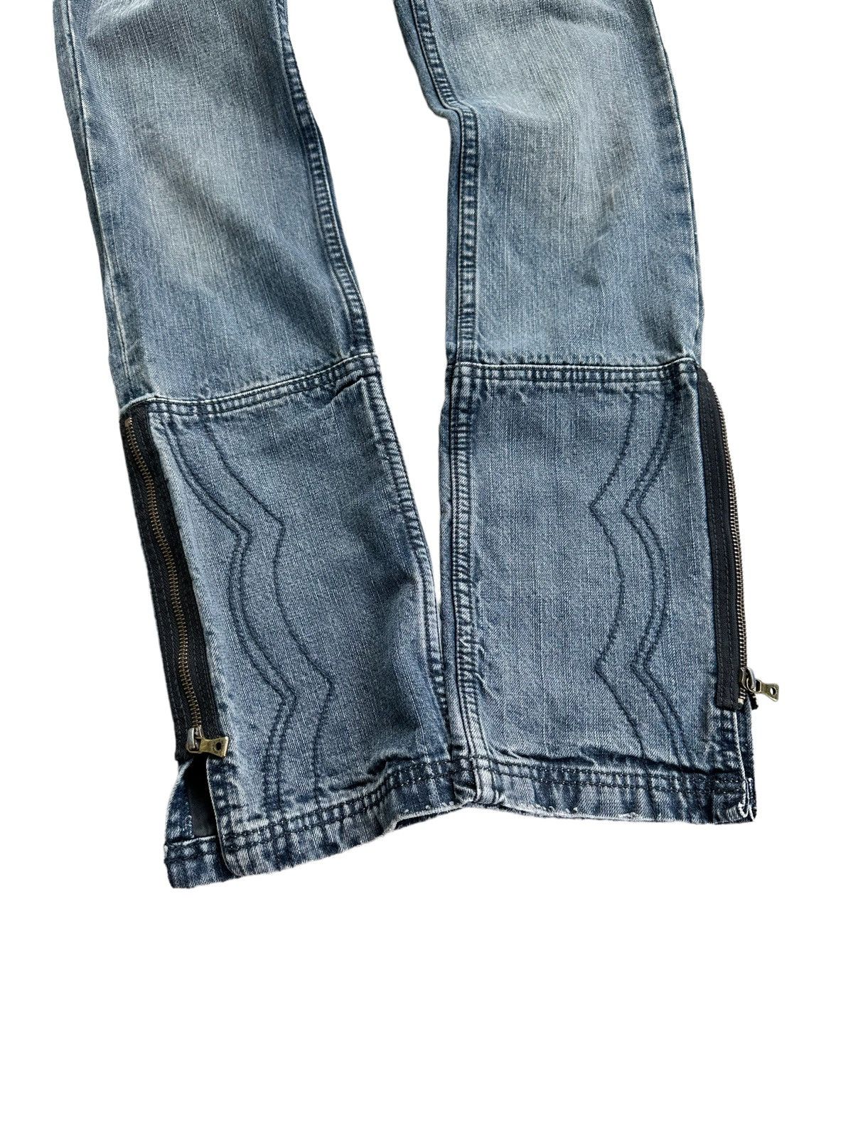 14th Addiction SEMANTIC DESIGN Zipper Leg Slim Jeans With Snake Skin Pocket Size US 30 / EU 46 - 6 Thumbnail