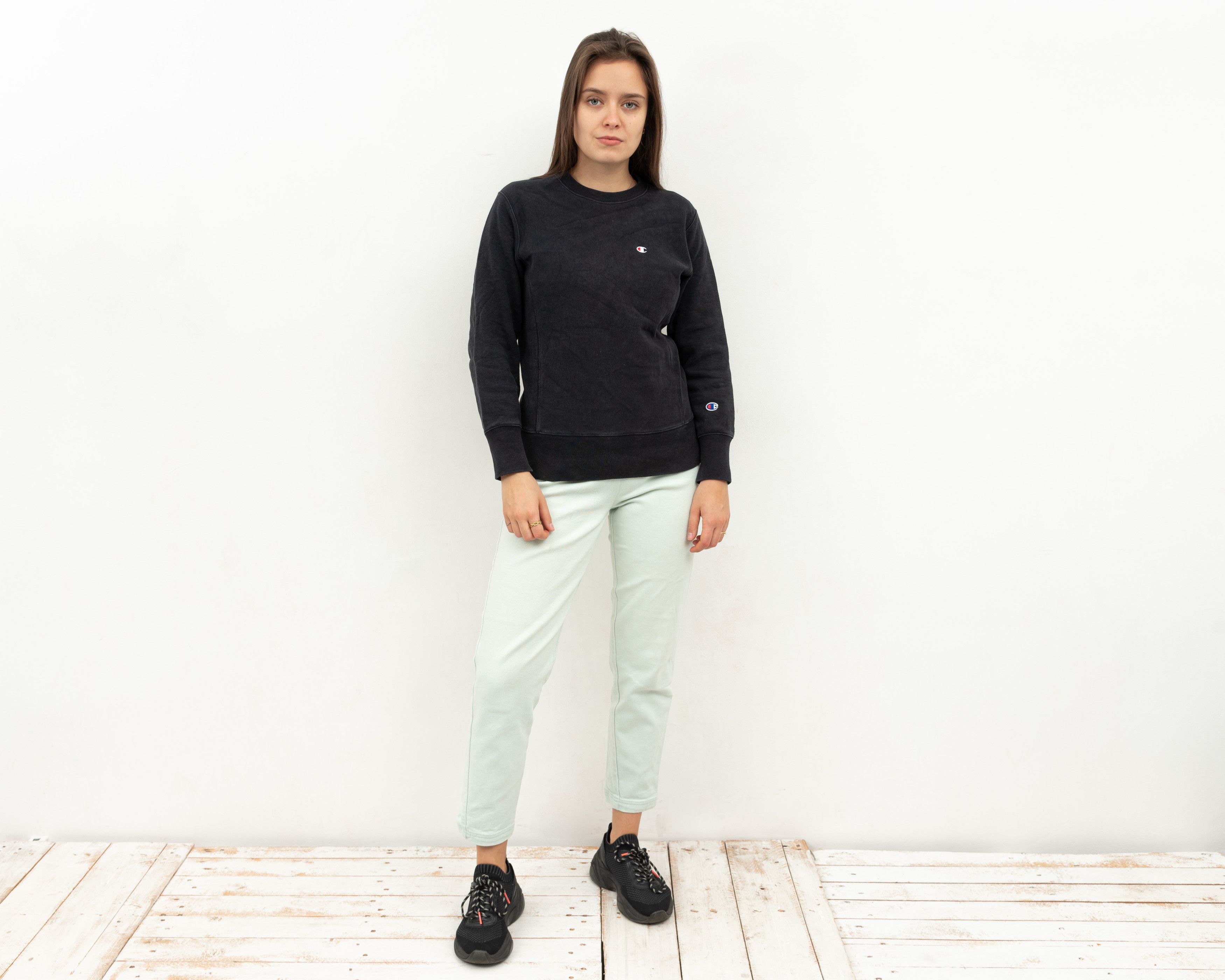 Champion × Vintage Reverse Weave Warm Up Pullover Jumper Sweatshirt Crew Neck Size S / US 4 / IT 40 - 3 Thumbnail