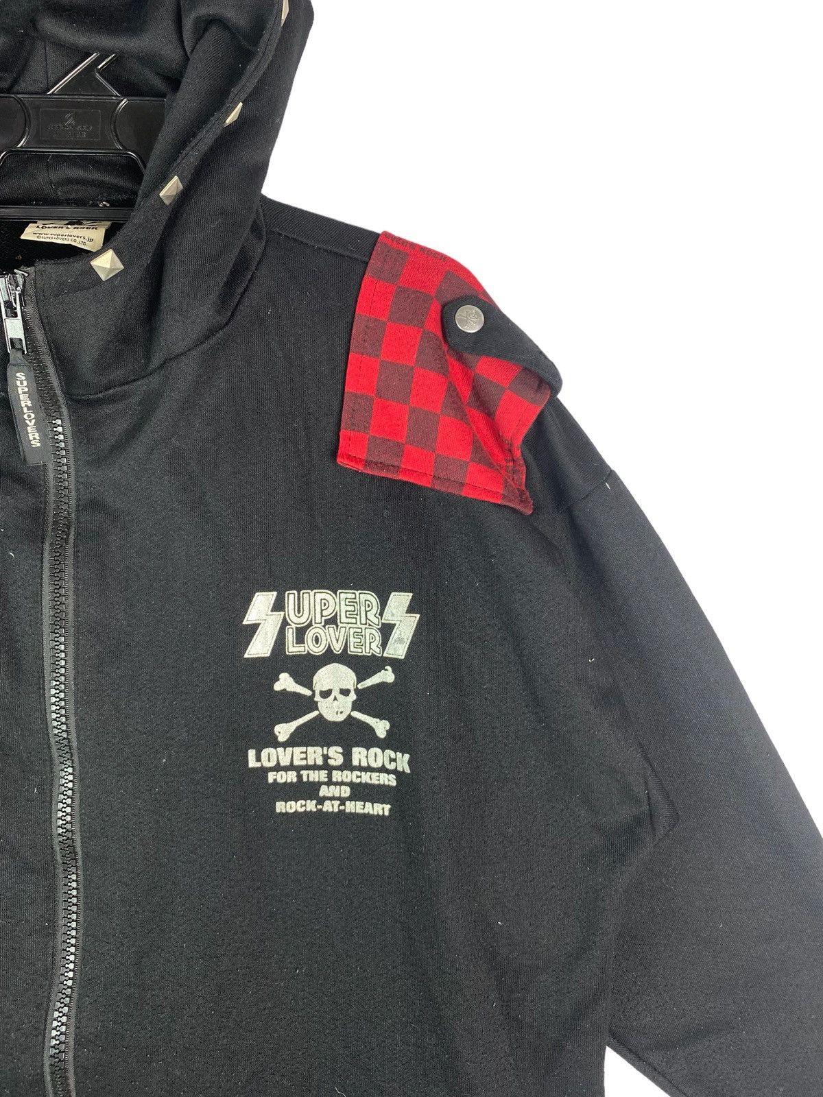 Japanese Brand Vtg 90s SUPER LOVER for rock and rock at heart devil hoodies Size ONE SIZE - 2 Thumbnail