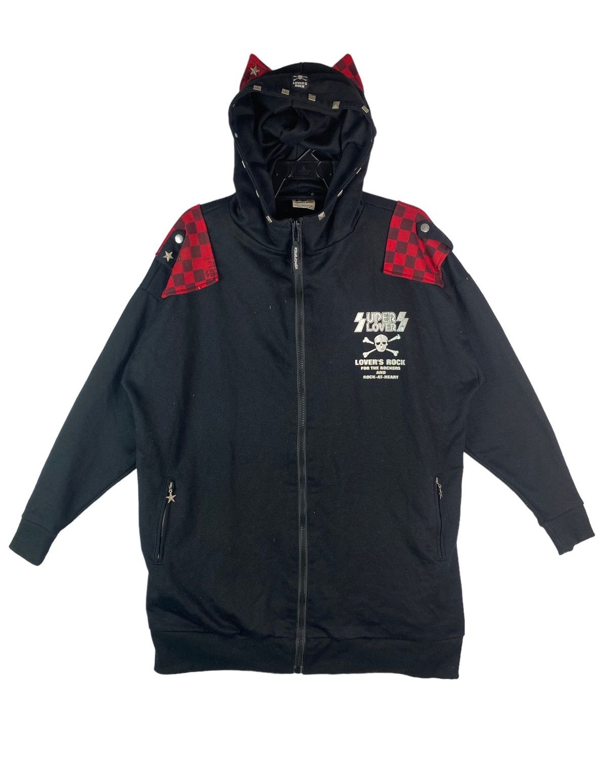 Japanese Brand Vtg 90s SUPER LOVER for rock and rock at heart devil hoodies Size ONE SIZE - 1 Thumbnail