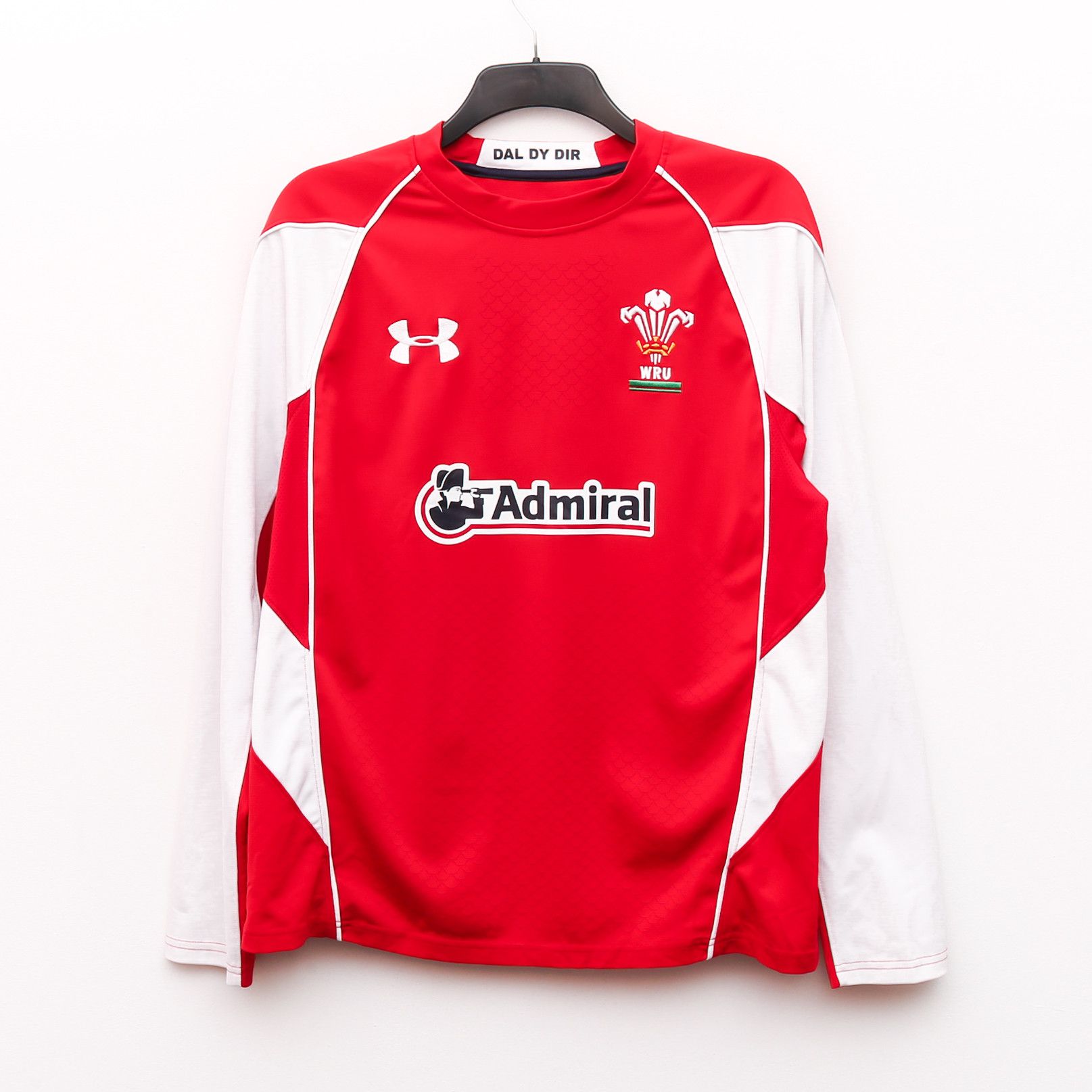 Under Armour Wales Men L Rugby Union Home Jersey Shirt 2010 2011 Admiral Size US L / EU 52-54 / 3 - 1 Thumbnail