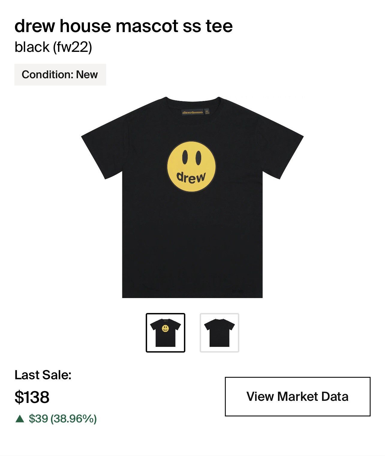 Tシャツ・カットソー Drew house mascot ss tee black SS21 Drew House Mascot SS Tee - Black – The Factory KL