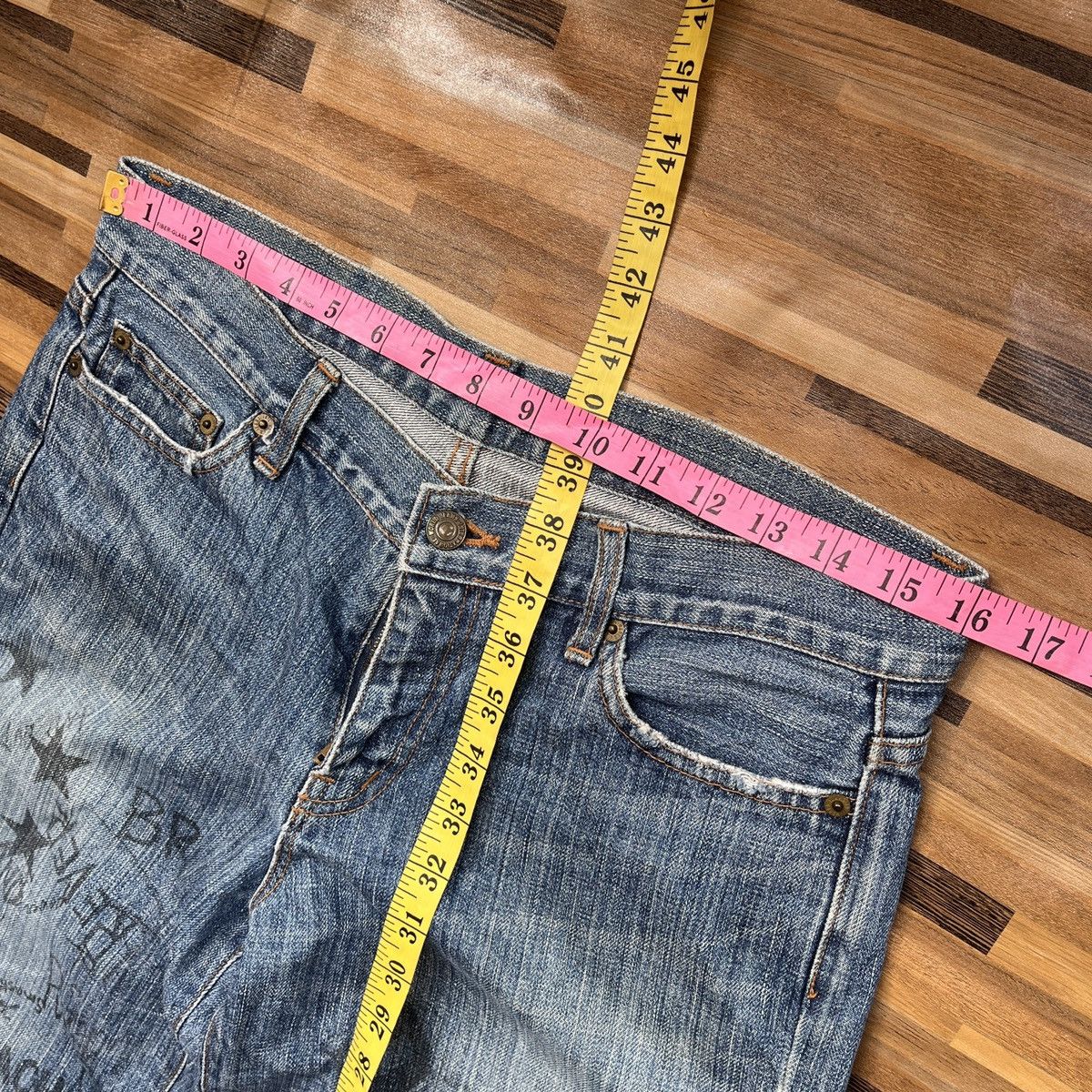 Art Comes First × Hysteric Glamour × If Six Was Nine Drugs Made In Japan Full Printed Arts Words Denim Jeans Size US 32 / EU 48 - 3 Thumbnail