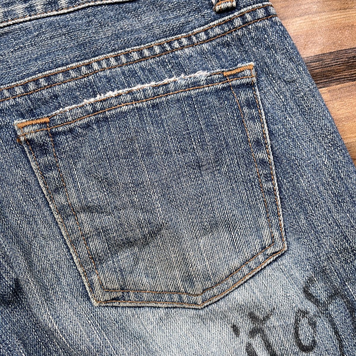 Art Comes First × Hysteric Glamour × If Six Was Nine Drugs Made In Japan Full Printed Arts Words Denim Jeans Size US 32 / EU 48 - 17 Thumbnail