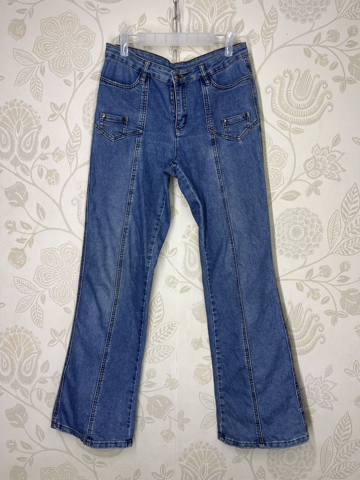 Japanese Brand Flared Boot Cut Denim Jeans Japanese Brand Size US 30 / EU 46 - 1 Thumbnail