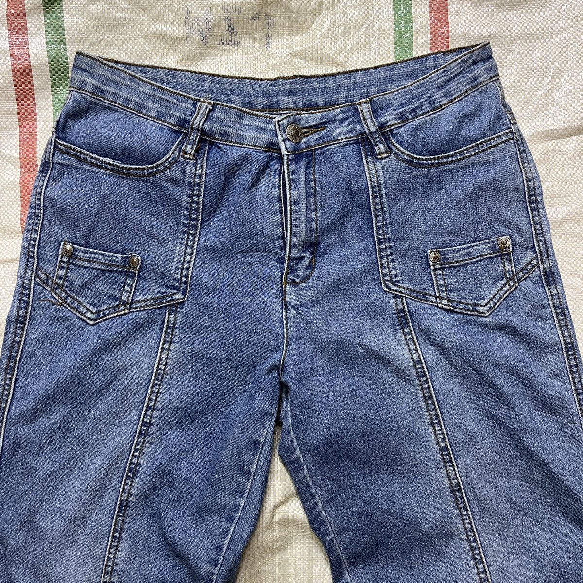 Japanese Brand Flared Boot Cut Denim Jeans Japanese Brand Size US 30 / EU 46 - 5 Thumbnail