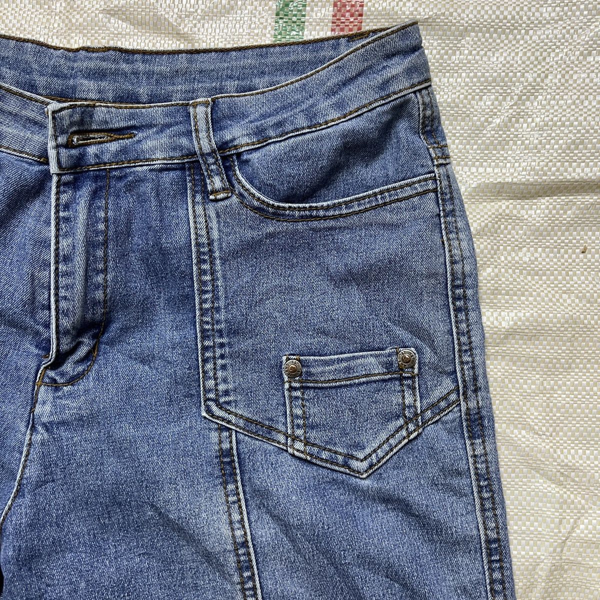 Japanese Brand Flared Boot Cut Denim Jeans Japanese Brand Size US 30 / EU 46 - 10 Thumbnail