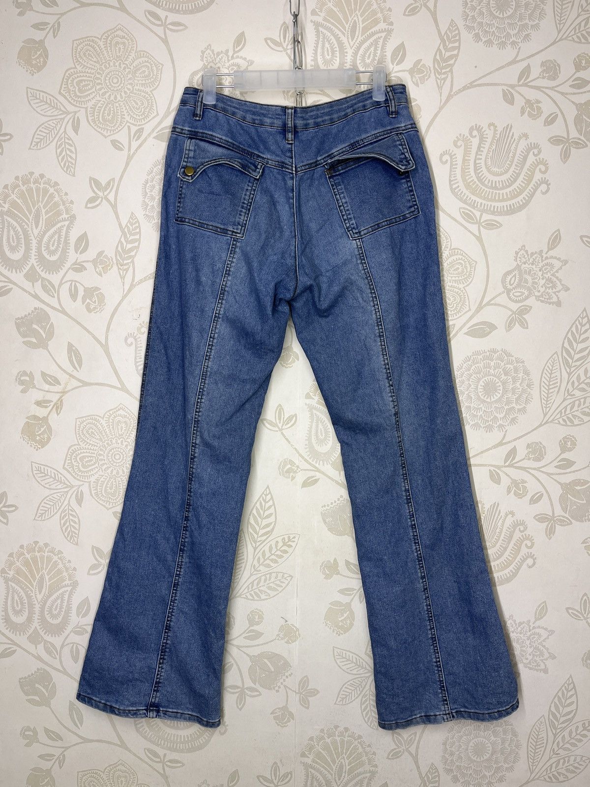 Japanese Brand Flared Boot Cut Denim Jeans Japanese Brand Size US 30 / EU 46 - 2 Thumbnail