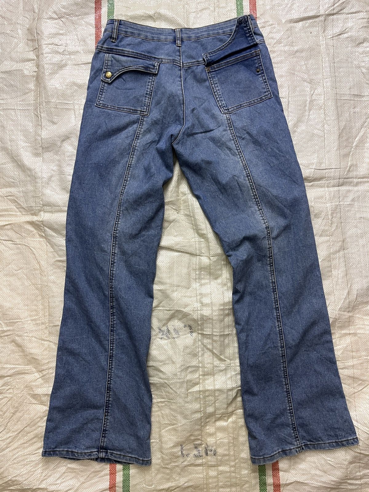 Japanese Brand Flared Boot Cut Denim Jeans Japanese Brand Size US 30 / EU 46 - 19 Thumbnail