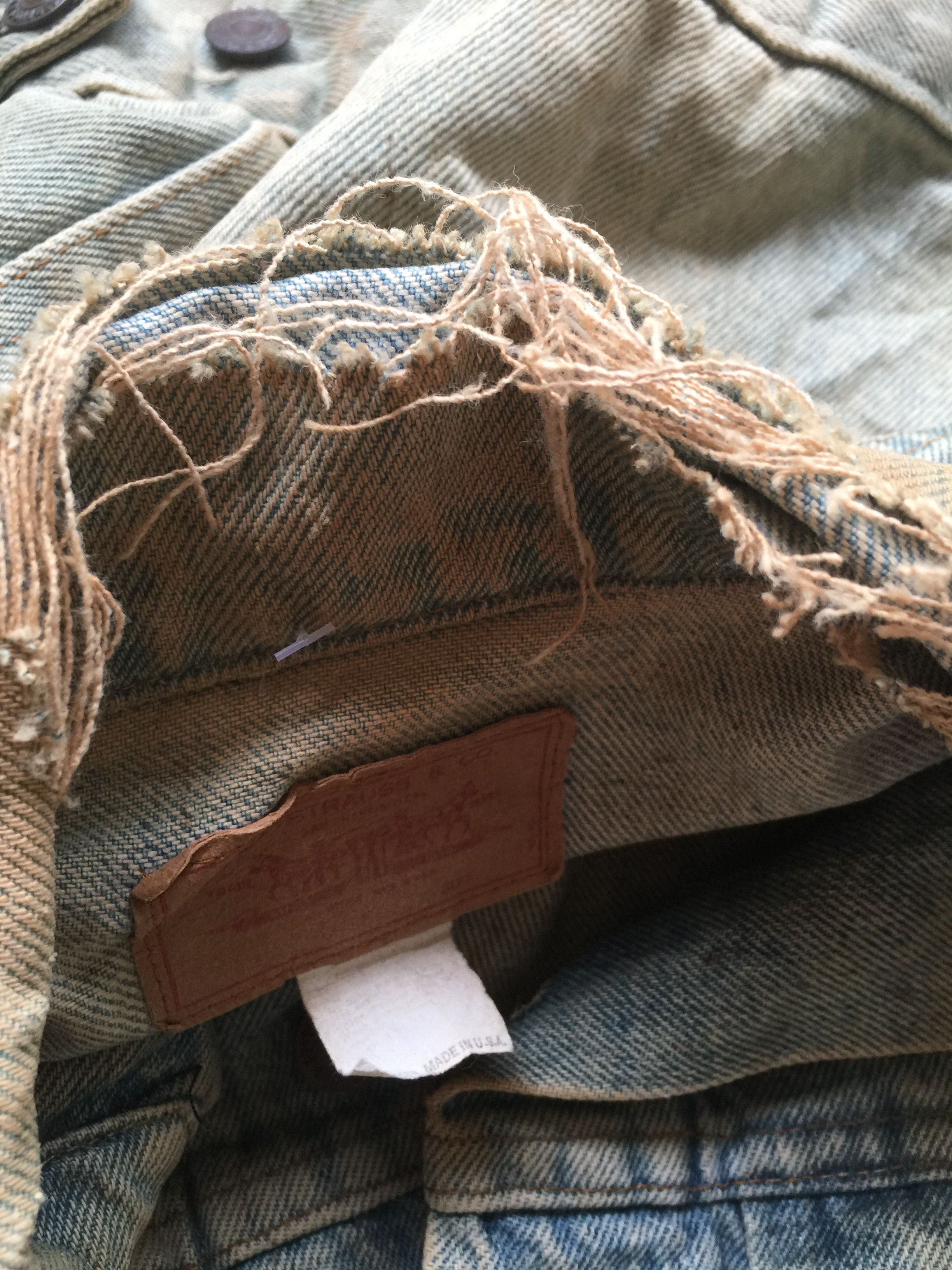 Levi's × Vintage Vintage Levi’s Strauss & Co Distressed Jacket Size US S / EU 44-46 / 1 - 5 Thumbnail