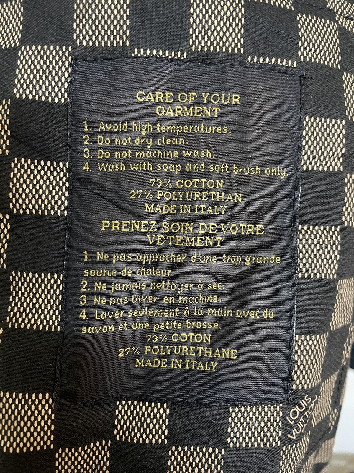 Louis Vuitton × Vintage 🔥24 hour before Delete🔥 Louis Vuitton Rubered Coat Damier Size 50R - 15 Thumbnail