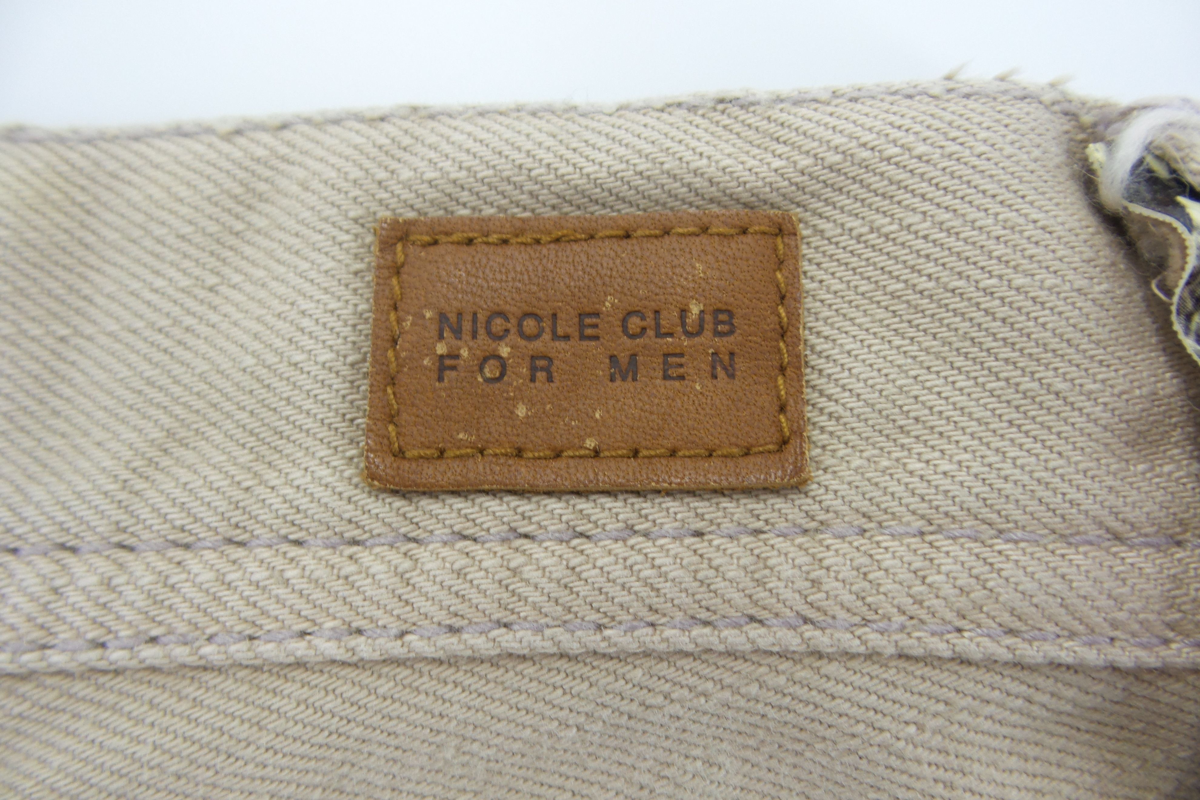 Japanese Brand Nicole Club For Men Jeans W30xL33 Size US 30 / EU 46 - 9 Thumbnail