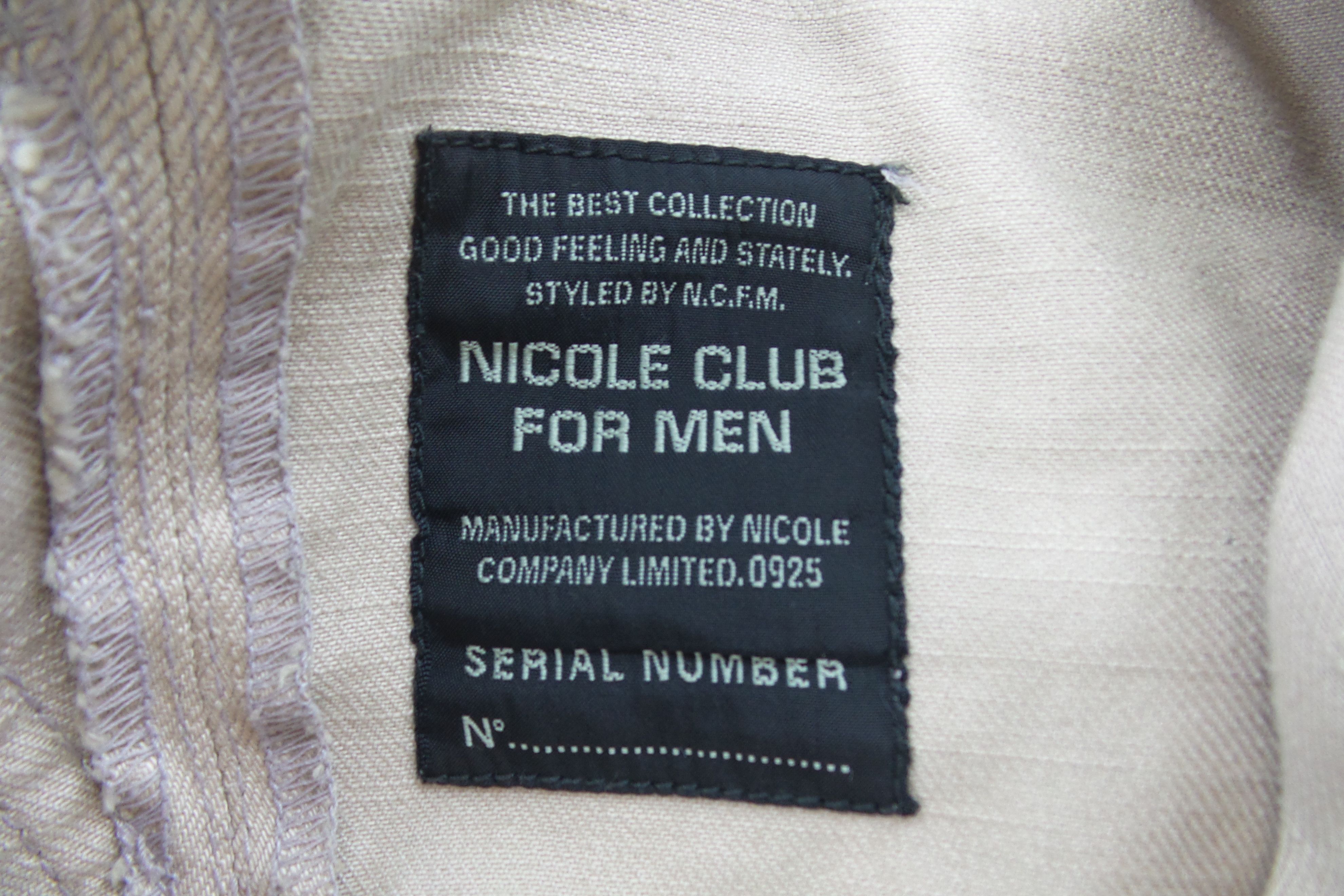 Japanese Brand Nicole Club For Men Jeans W30xL33 Size US 30 / EU 46 - 3 Thumbnail