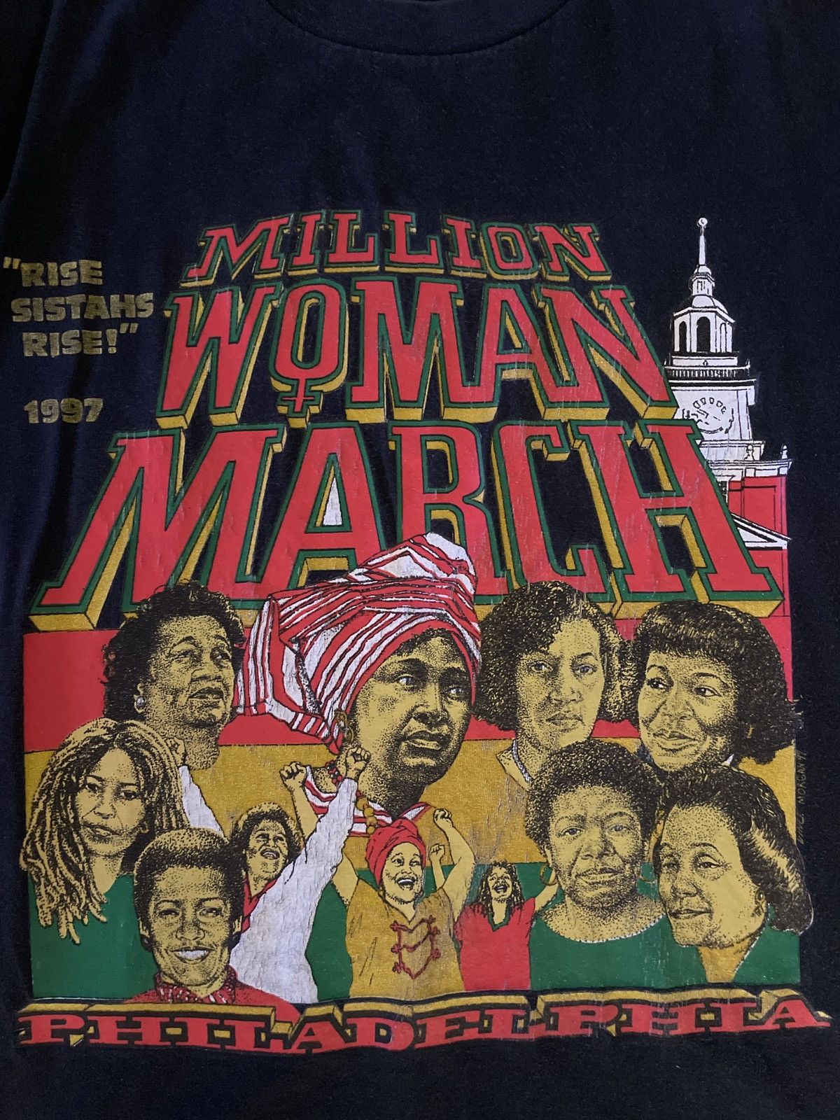 Vintage 1997 Vintage Million Woman March Tee Size US XL / EU 56 / 4 - 4 Thumbnail