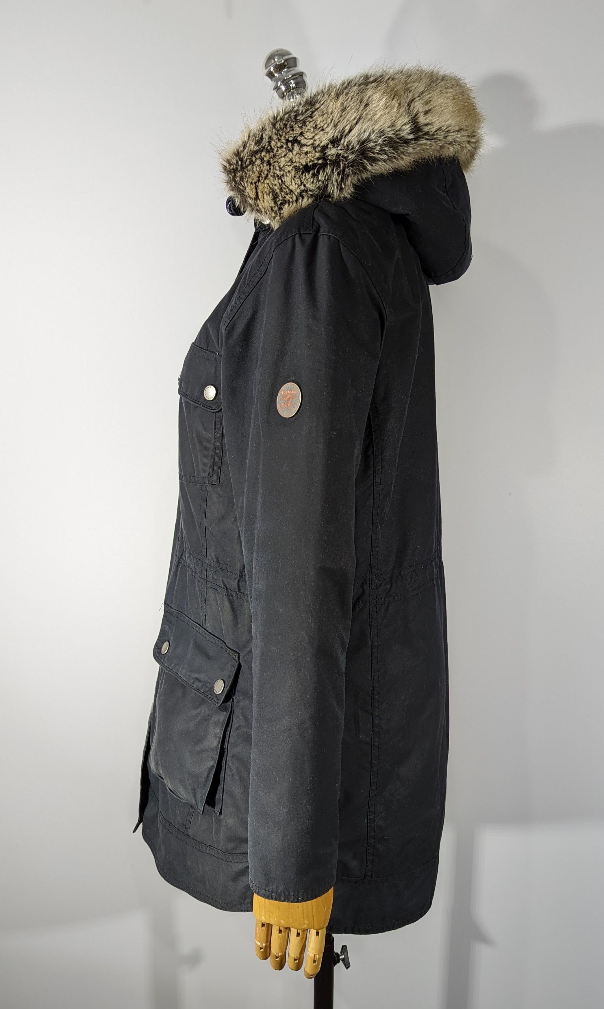Barbour Barbour Carribena Wax Faux Hooded Jacket England WaxedCotton Size M / US 6-8 / IT 42-44 - 12 Thumbnail