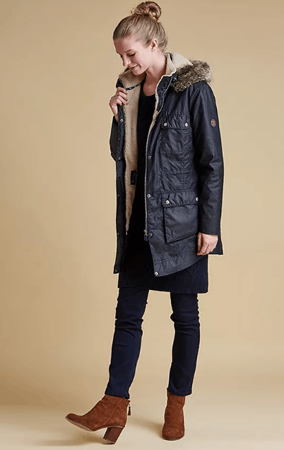 Barbour Barbour Carribena Wax Faux Hooded Jacket England WaxedCotton Size M / US 6-8 / IT 42-44 - 2 Thumbnail