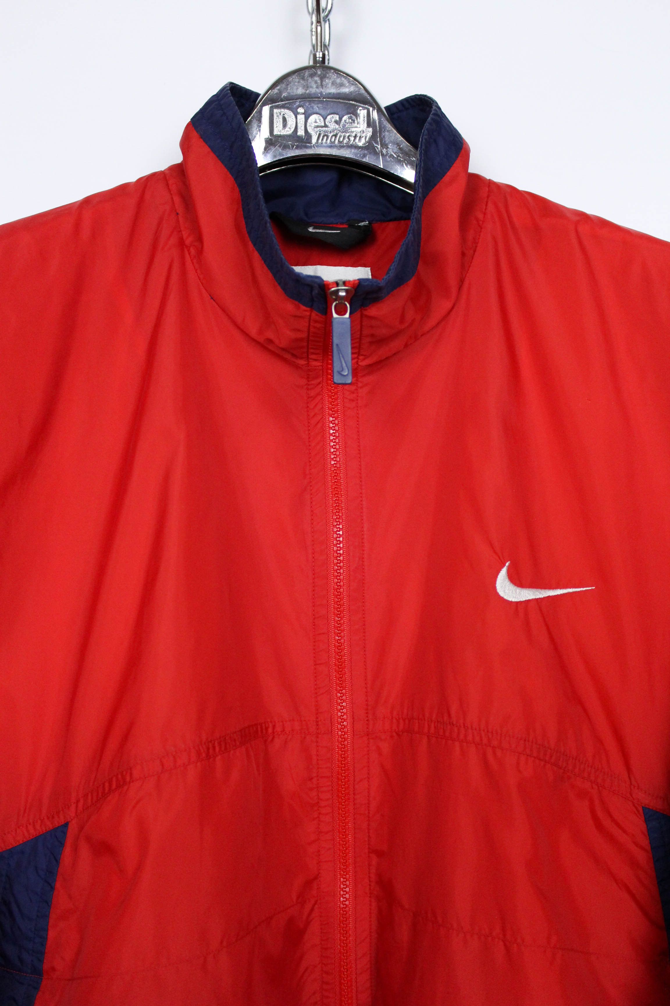 Nike Nike Vintage 90s Big Swoosh Logo Nylon Windbreaker Jacket Size US XL / EU 56 / 4 - 3 Thumbnail