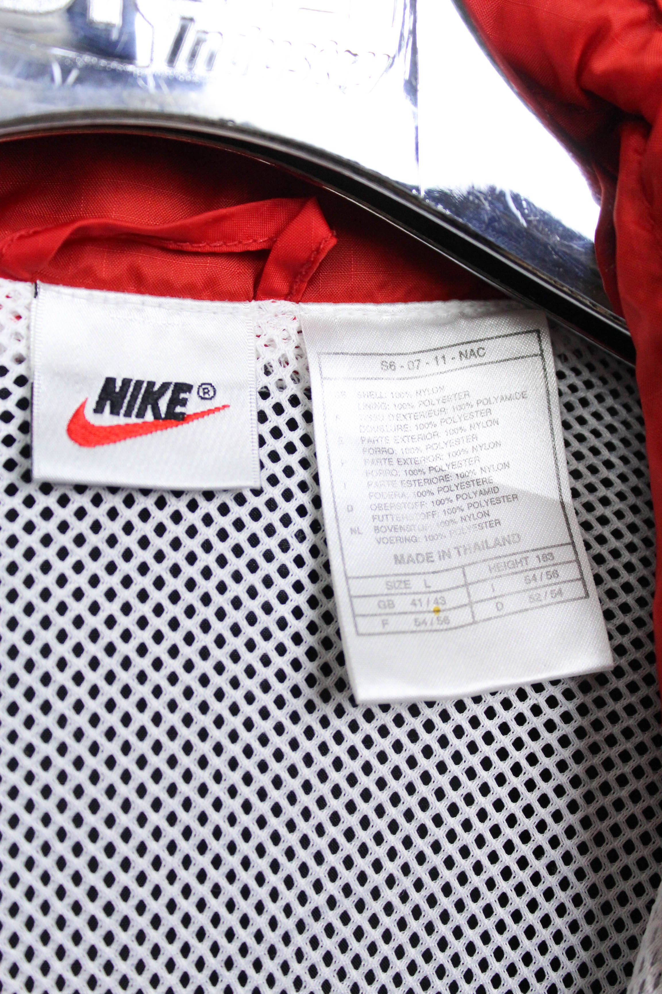 Nike Nike Vintage 90's Oversized Black Nylon Anorak Jacket Size US L / EU 52-54 / 3 - 11 Thumbnail
