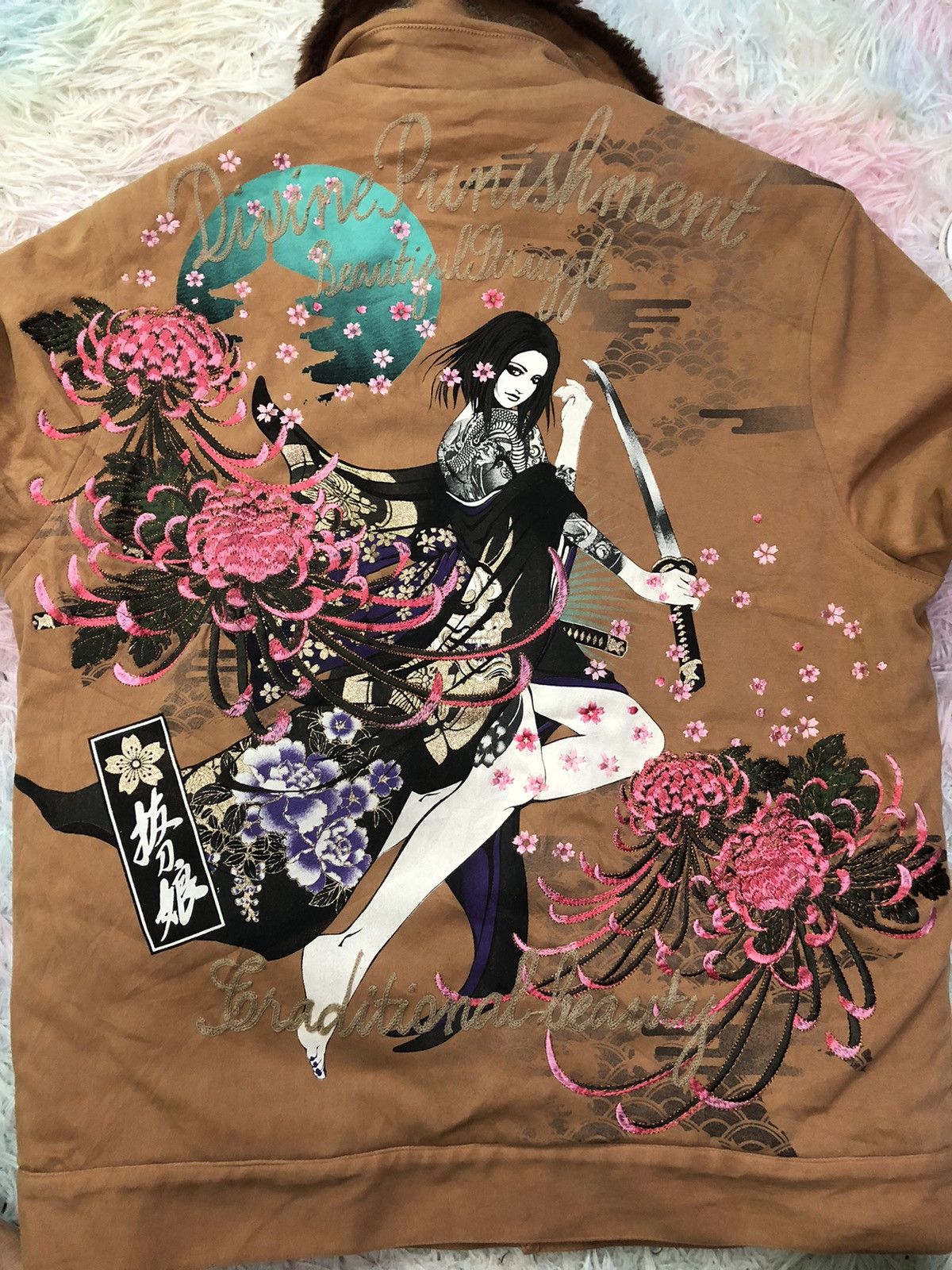Vintage ‼️RARE‼️Japanese design Yakuza Geisha jacket Size US M / EU 48-50 / 2 - 5 Thumbnail
