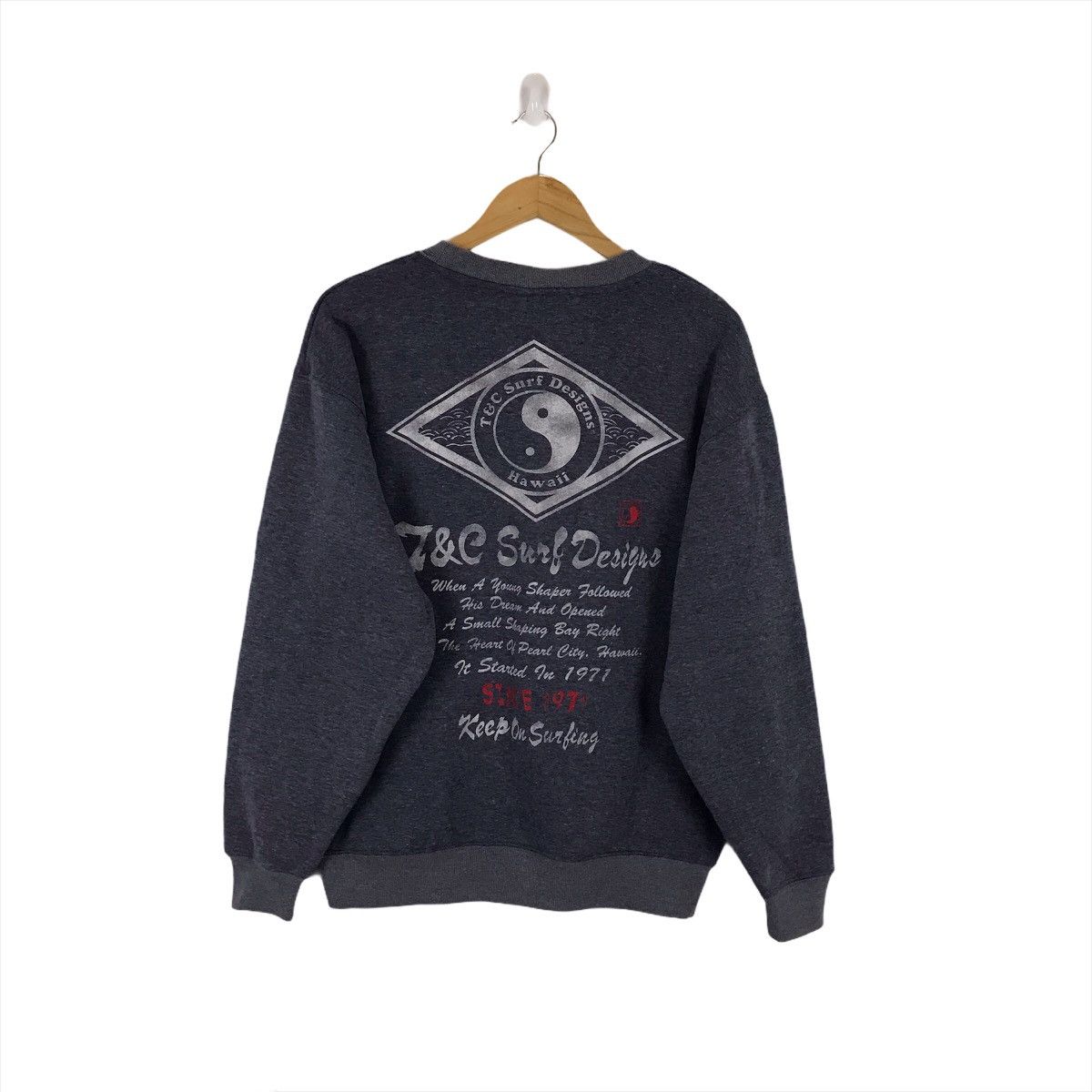 Other T&C Surf Design Hawaii Crewneck Pullover Jumper Sweatshirt Size US XL / EU 56 / 4 - 3 Thumbnail