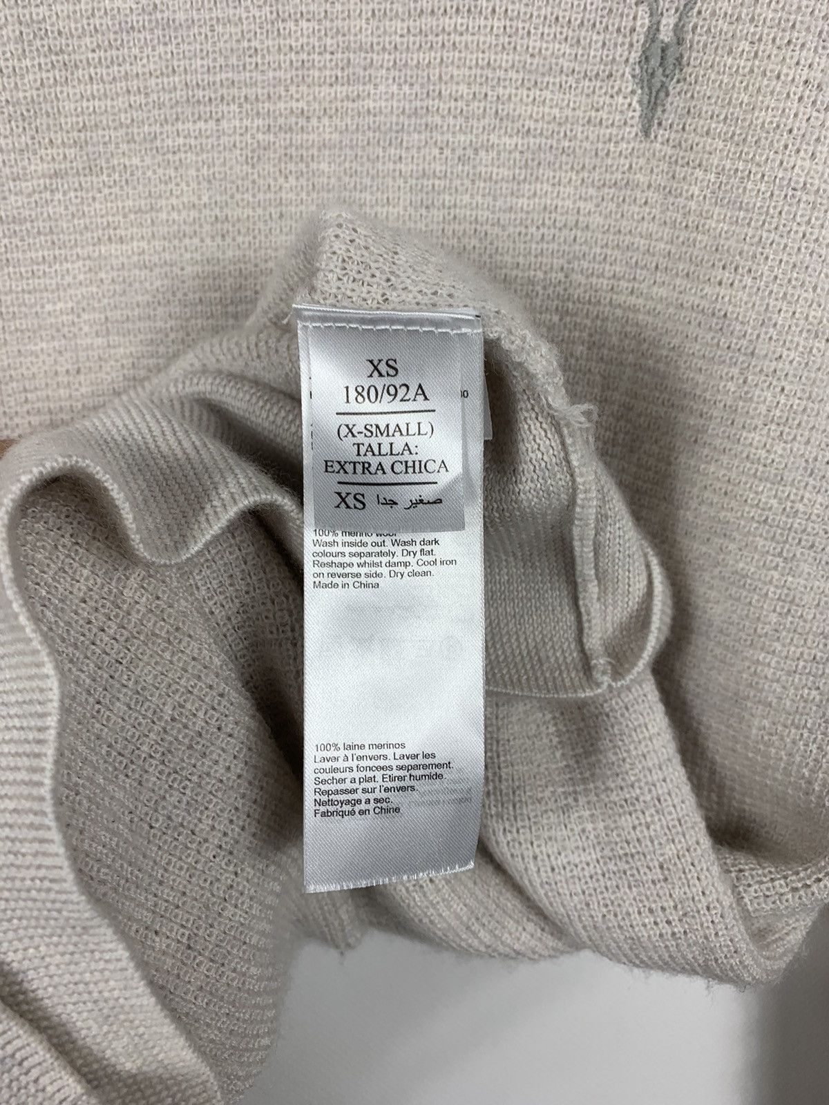 Allsaints Allsaints sweater Ivar merino crew wool sweatshirt Size US XS / EU 42 / 0 - 8 Thumbnail