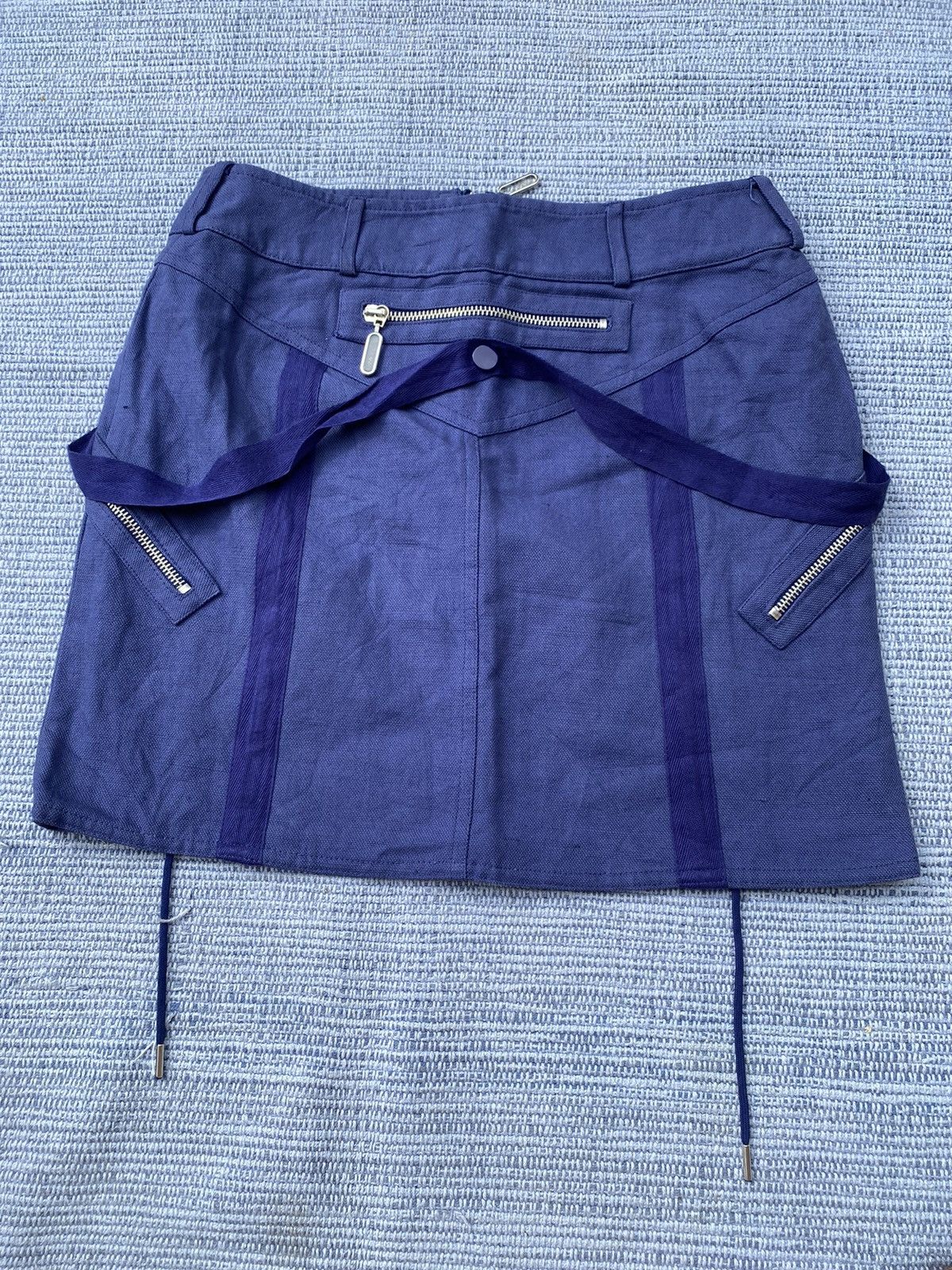 Versace blue short skirt Size 28" / US 6 / IT 42 - 4 Thumbnail