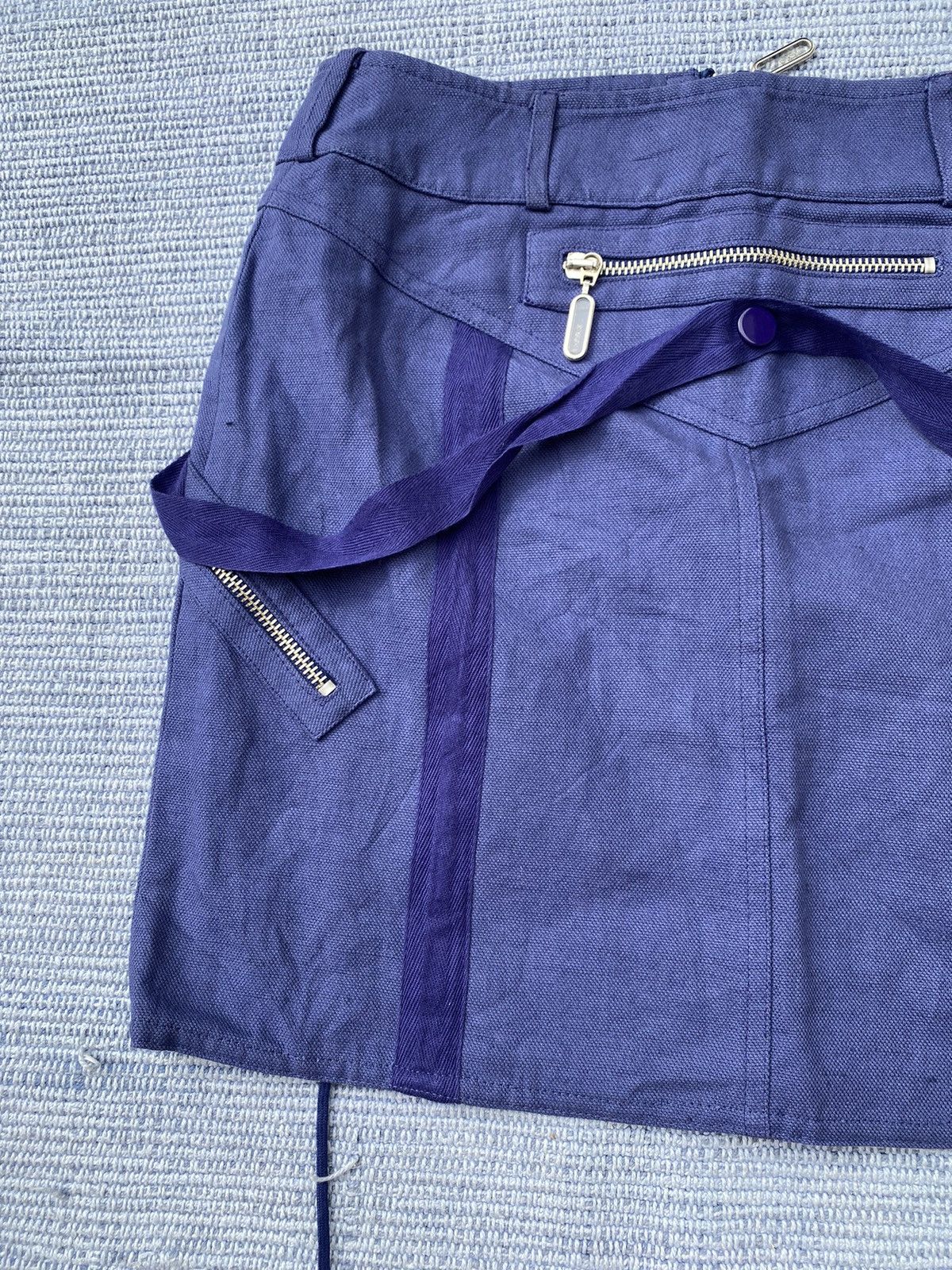 Versace blue short skirt Size 28" / US 6 / IT 42 - 6 Thumbnail