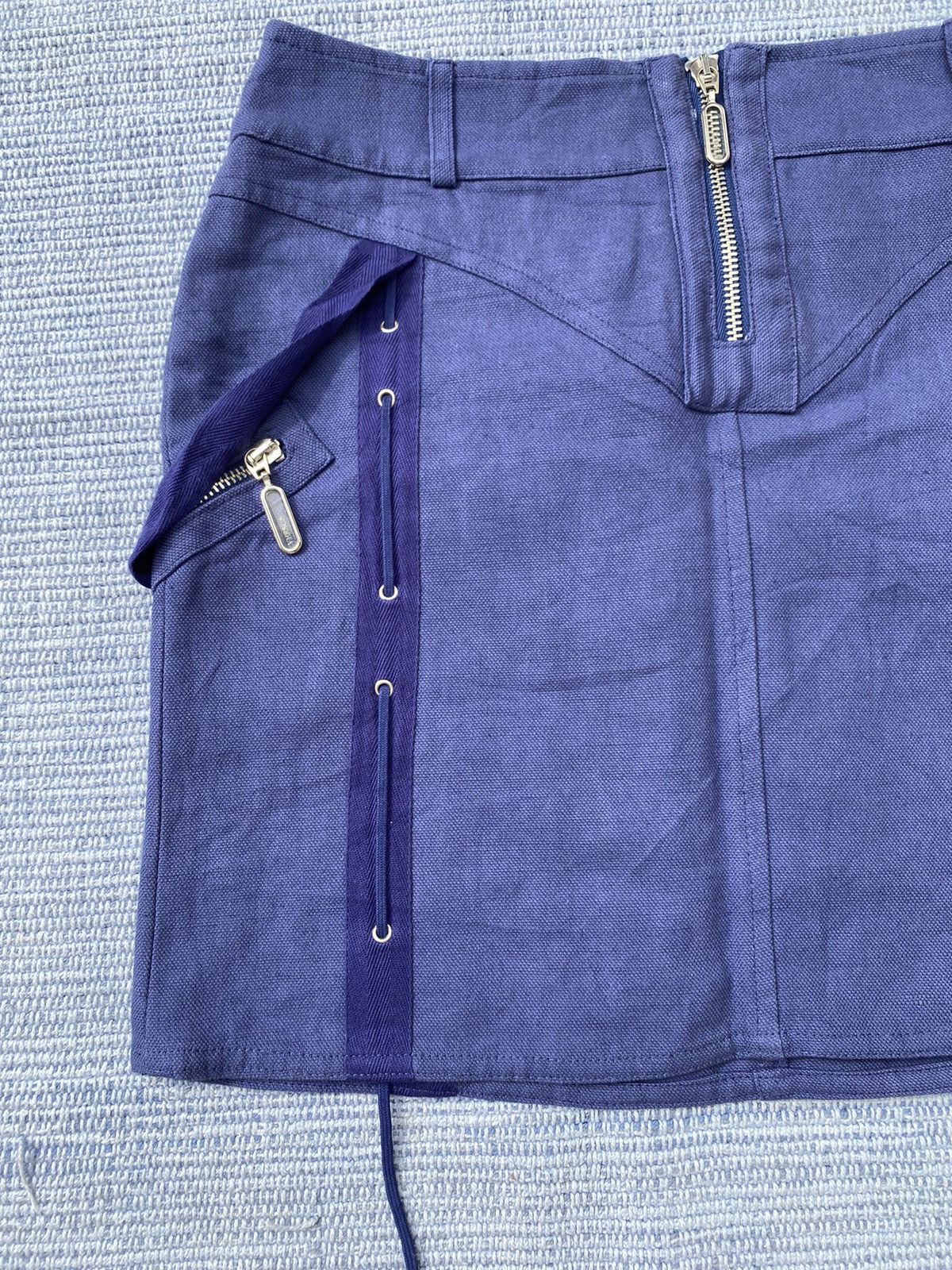 Versace blue short skirt Size 28" / US 6 / IT 42 - 2 Thumbnail