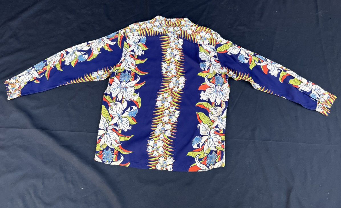 Sugar Cane Vintage Sun Surf Japan Long Sleeve Rayon Hawaiian Shirt Size US M / EU 48-50 / 2 - 18 Thumbnail