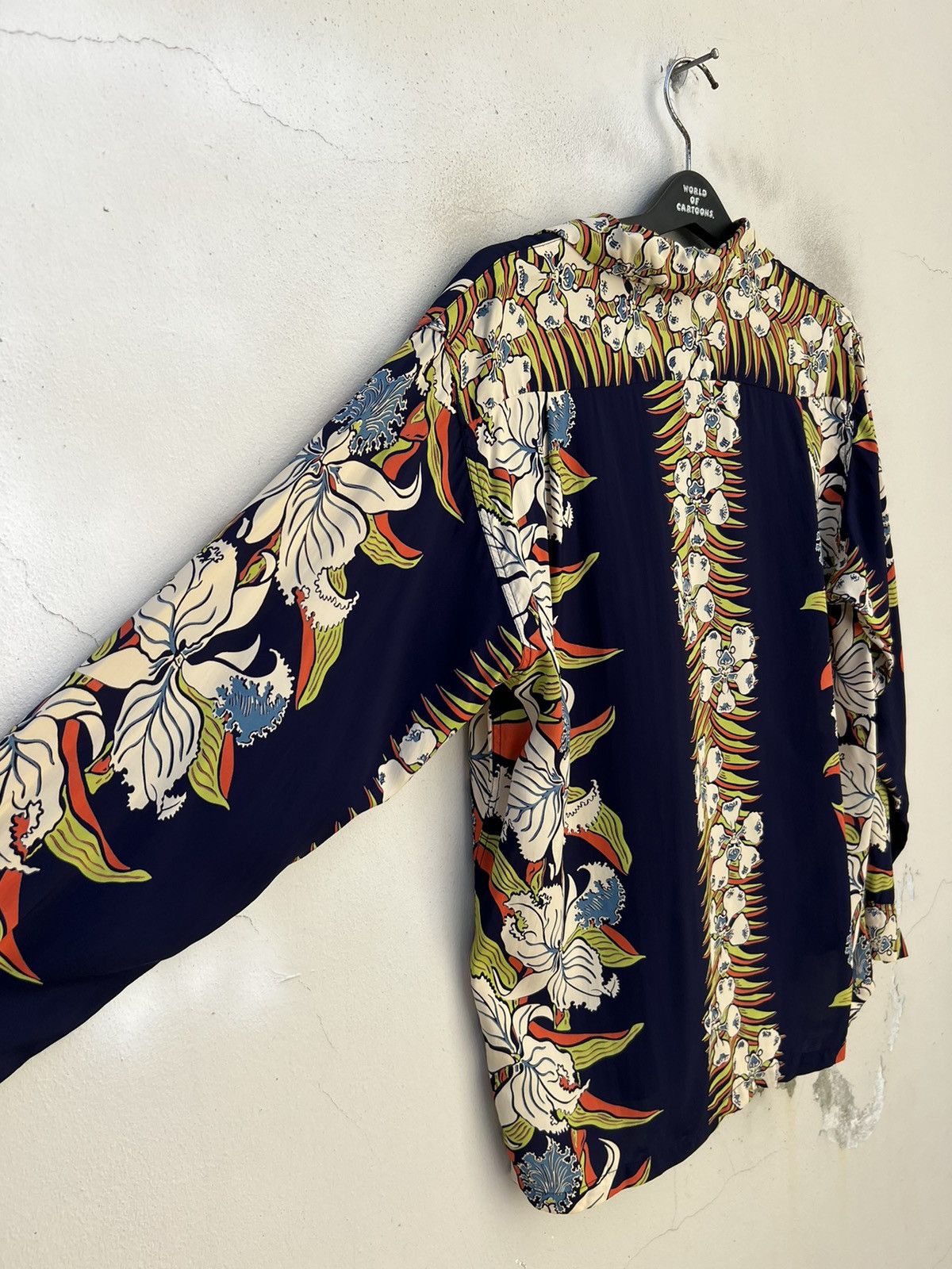 Sugar Cane Vintage Sun Surf Japan Long Sleeve Rayon Hawaiian Shirt Size US M / EU 48-50 / 2 - 11 Thumbnail