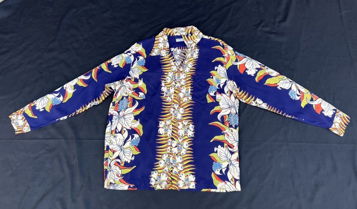 Sugar Cane Vintage Sun Surf Japan Long Sleeve Rayon Hawaiian Shirt Size US M / EU 48-50 / 2 - 15 Thumbnail