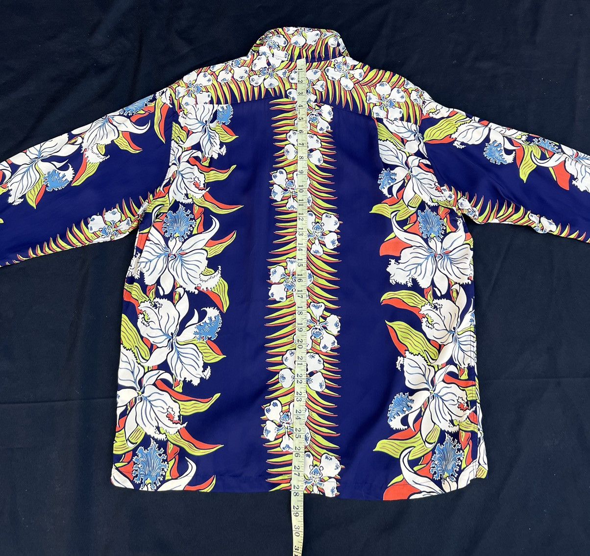 Sugar Cane Vintage Sun Surf Japan Long Sleeve Rayon Hawaiian Shirt Size US M / EU 48-50 / 2 - 19 Thumbnail