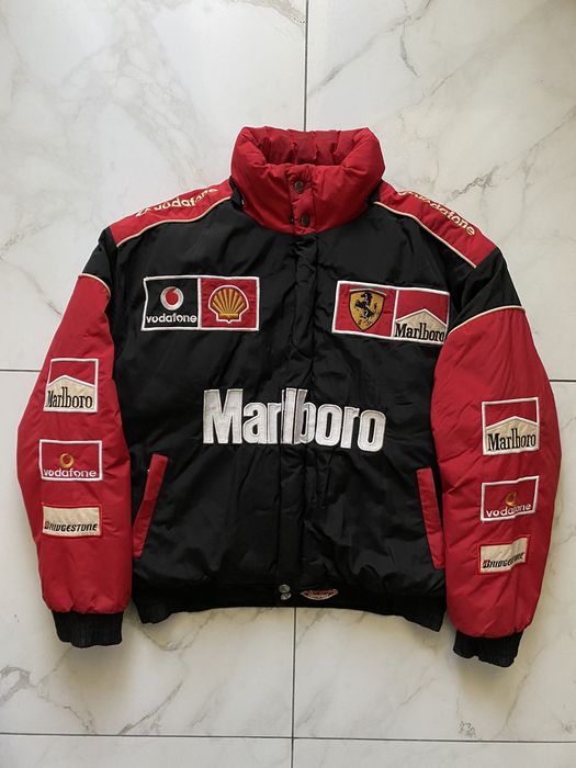 Marlboro Vintage Marlboro Ferrari Racing Puffer Jacket | Grailed