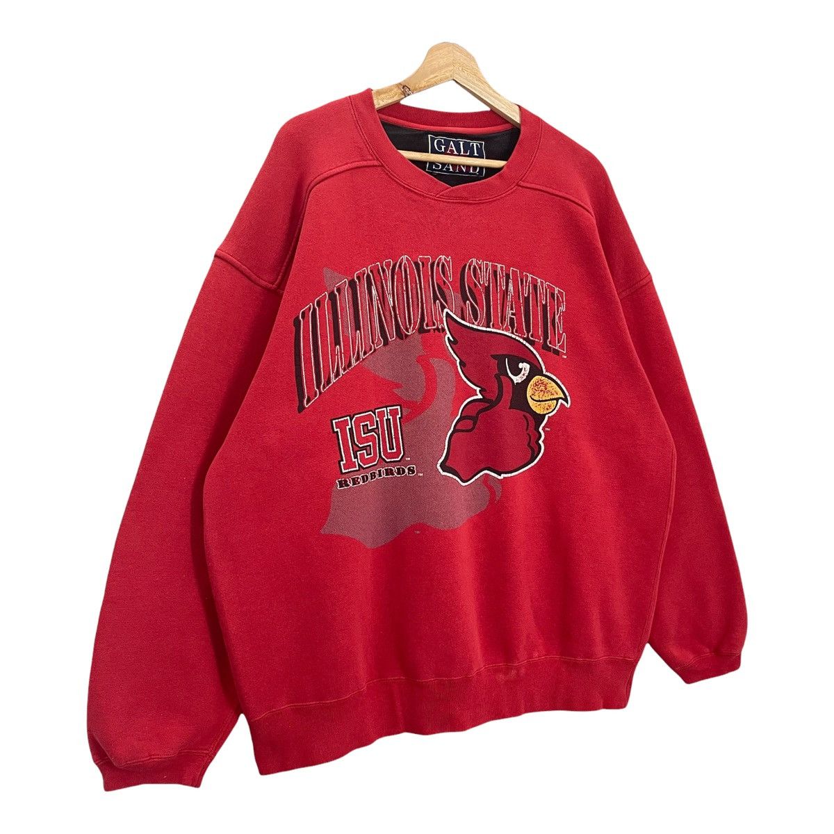 Vintage 90s Illinois States University Red Birds Crewneck Sweatshirt Size US XL / EU 56 / 4 - 2 Thumbnail