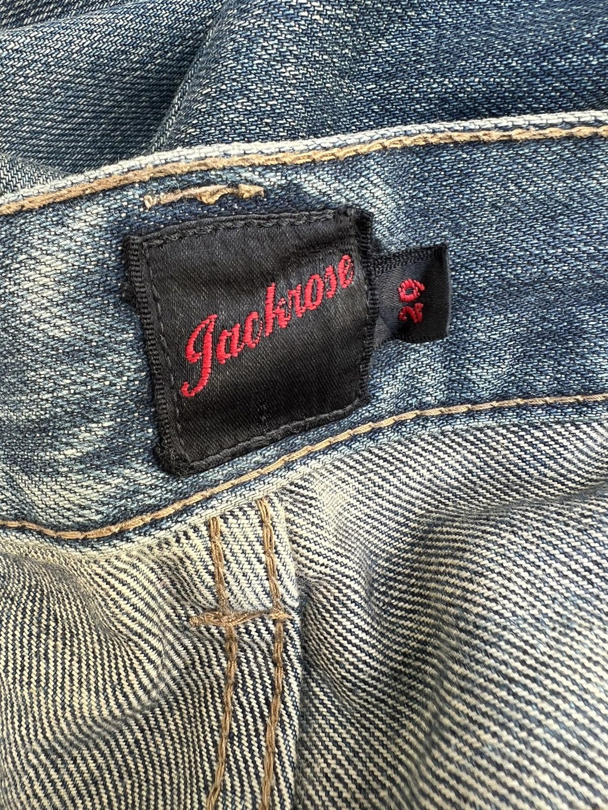 Vintage Vintage Jackrose Japan Rips Dirty Mud Denim Flare Jeans Size US 29 - 21 Thumbnail