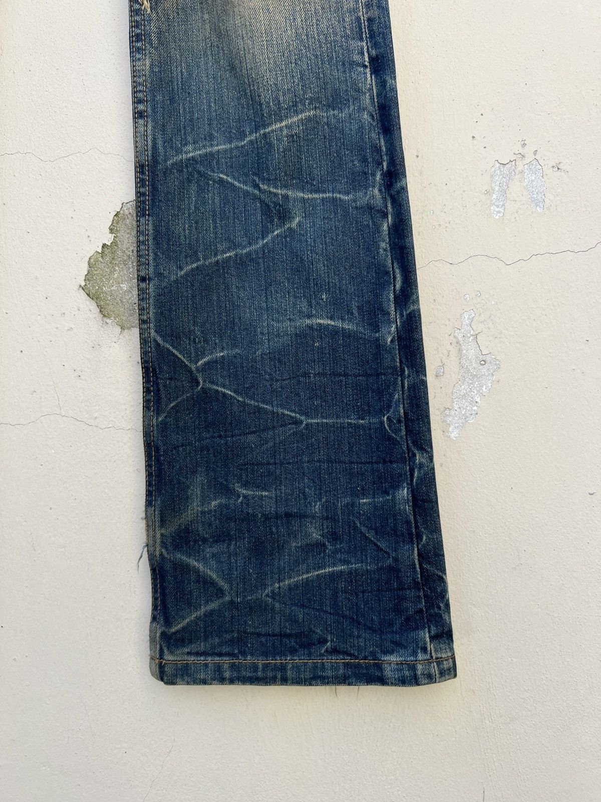 Vintage Vintage Jackrose Japan Rips Dirty Mud Denim Flare Jeans Size US 29 - 14 Thumbnail