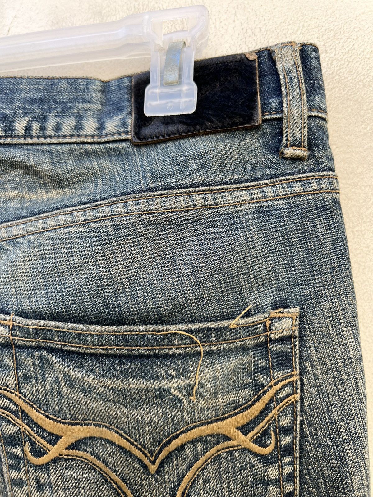 Vintage Vintage Jackrose Japan Rips Dirty Mud Denim Flare Jeans Size US 29 - 19 Thumbnail