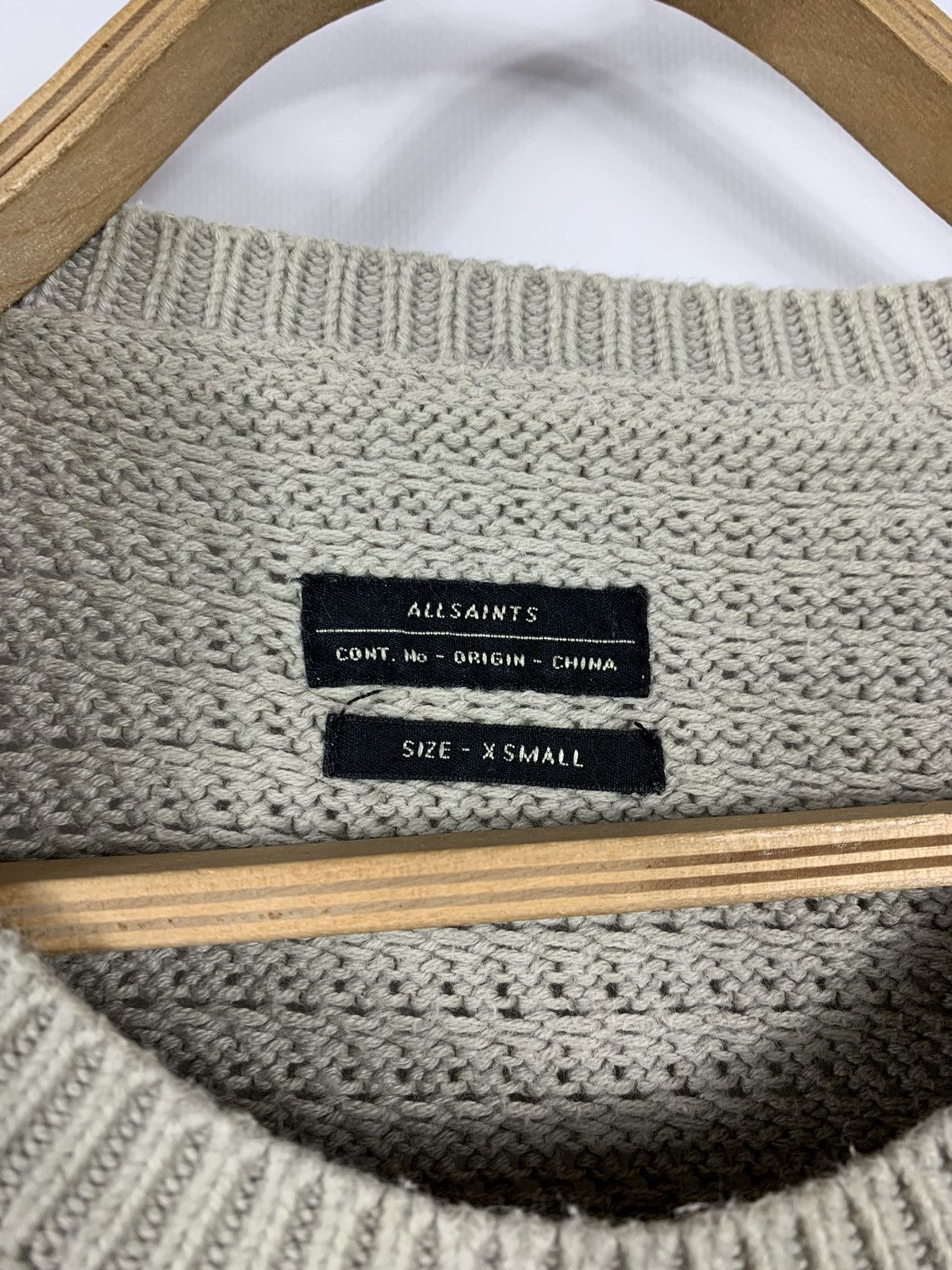 Allsaints Allsaints sweatshirt Ettrick Crew sweater waffle knit Size US XS / EU 42 / 0 - 6 Thumbnail