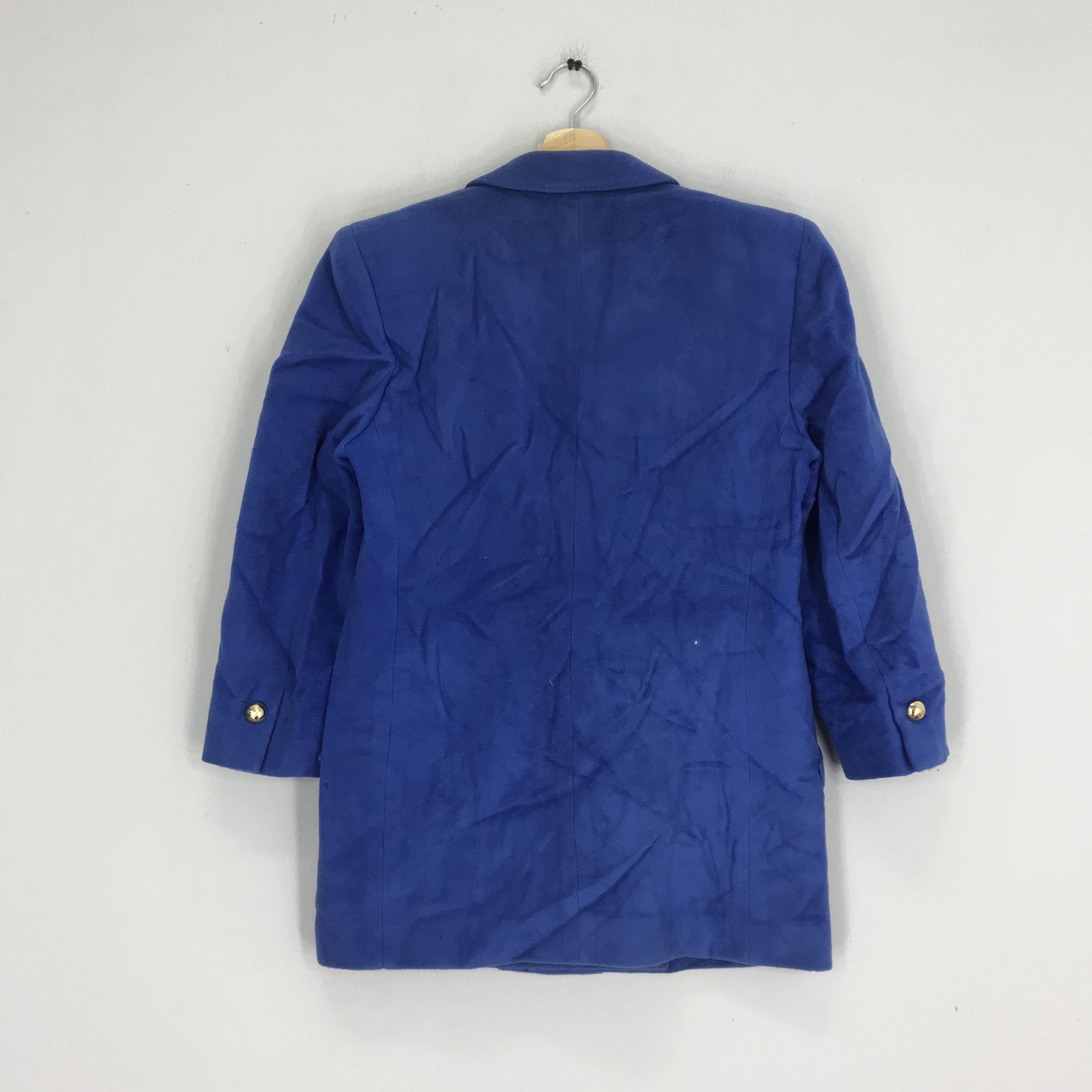 Japanese Brand Vintage Yukisaburo Watanabe Blue Wool Coat Japan Size US S / EU 44-46 / 1 - 2 Thumbnail